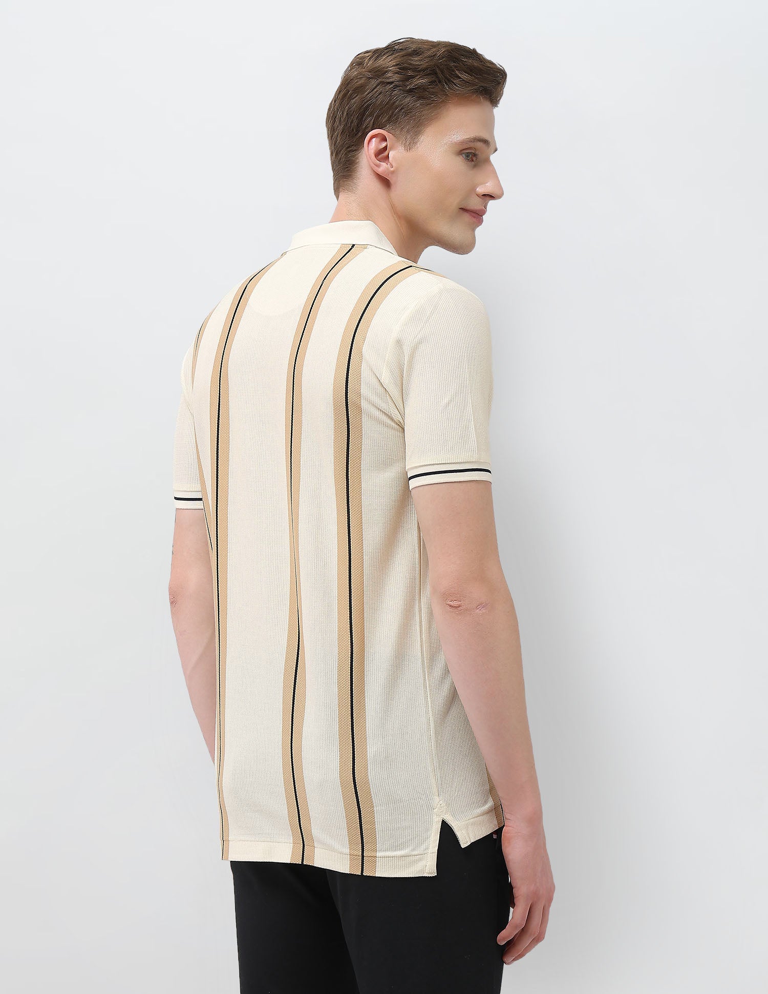 Vertical Striped Sotogrande Slim Fit Polo Shirt - Image 5