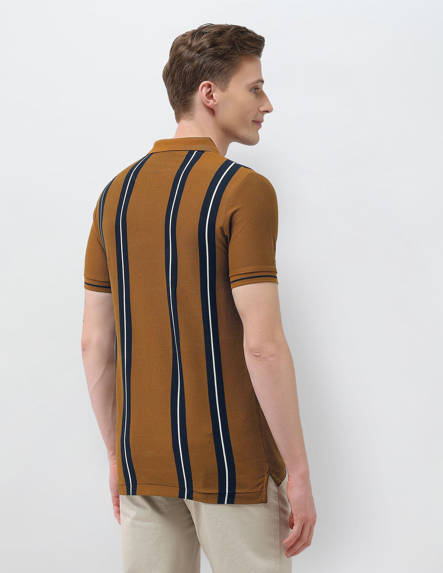 Vertical Striped Sotogrande Slim Fit Polo Shirt - Image 5