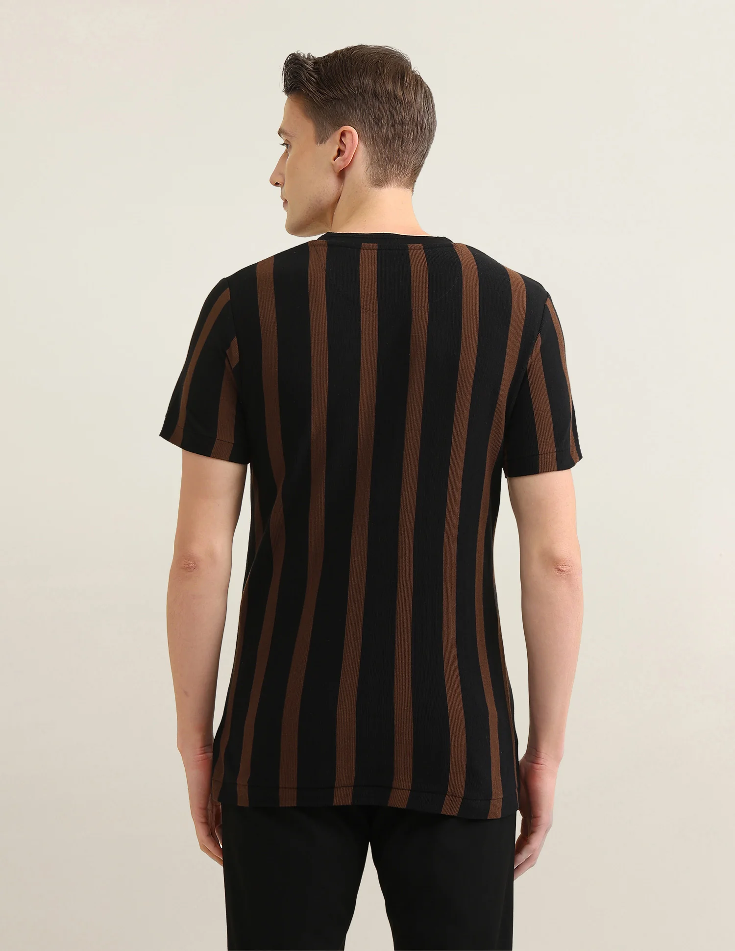 Vertical Striped Sotogrande Slim Fit T-Shirt - Image 5