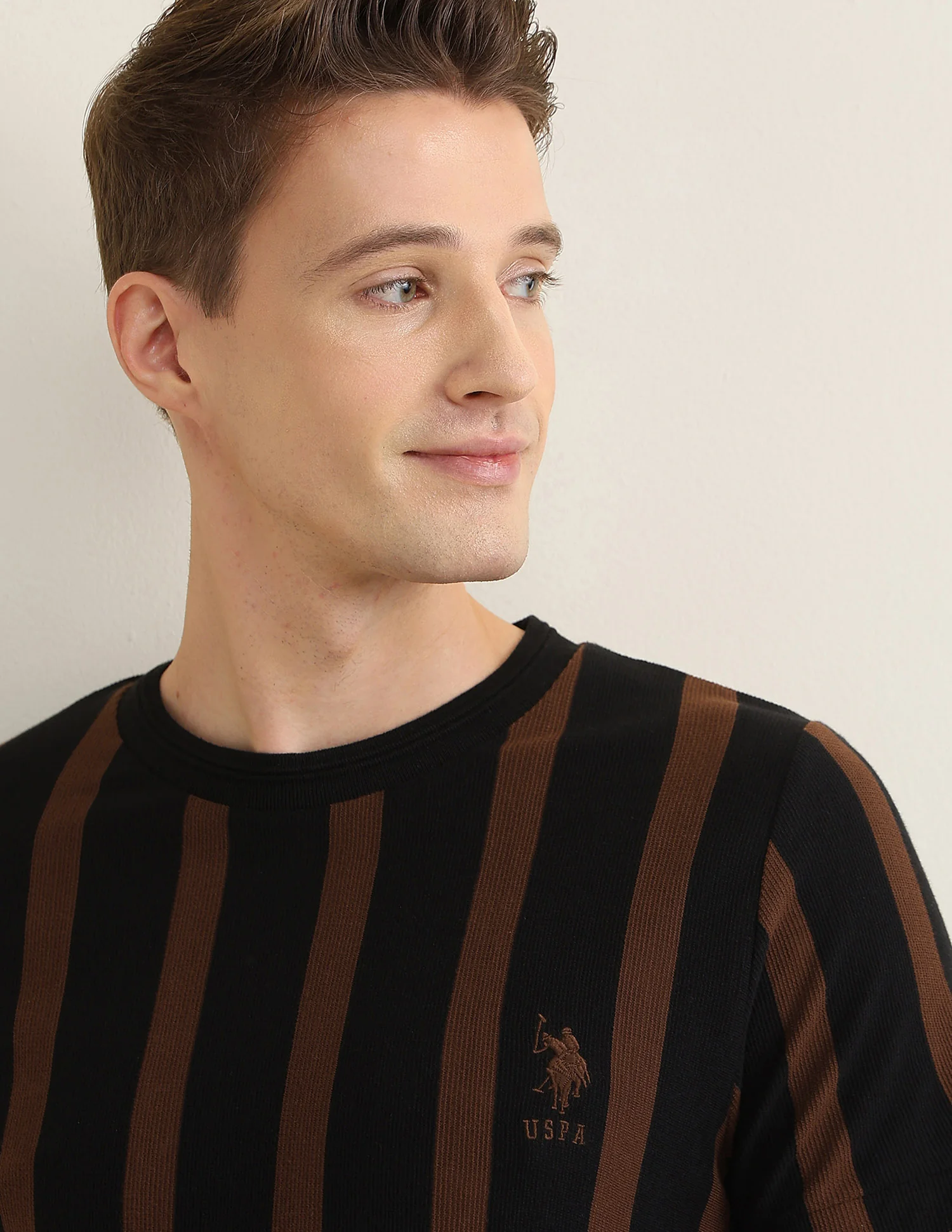 Vertical Striped Sotogrande Slim Fit T-Shirt - Image 7