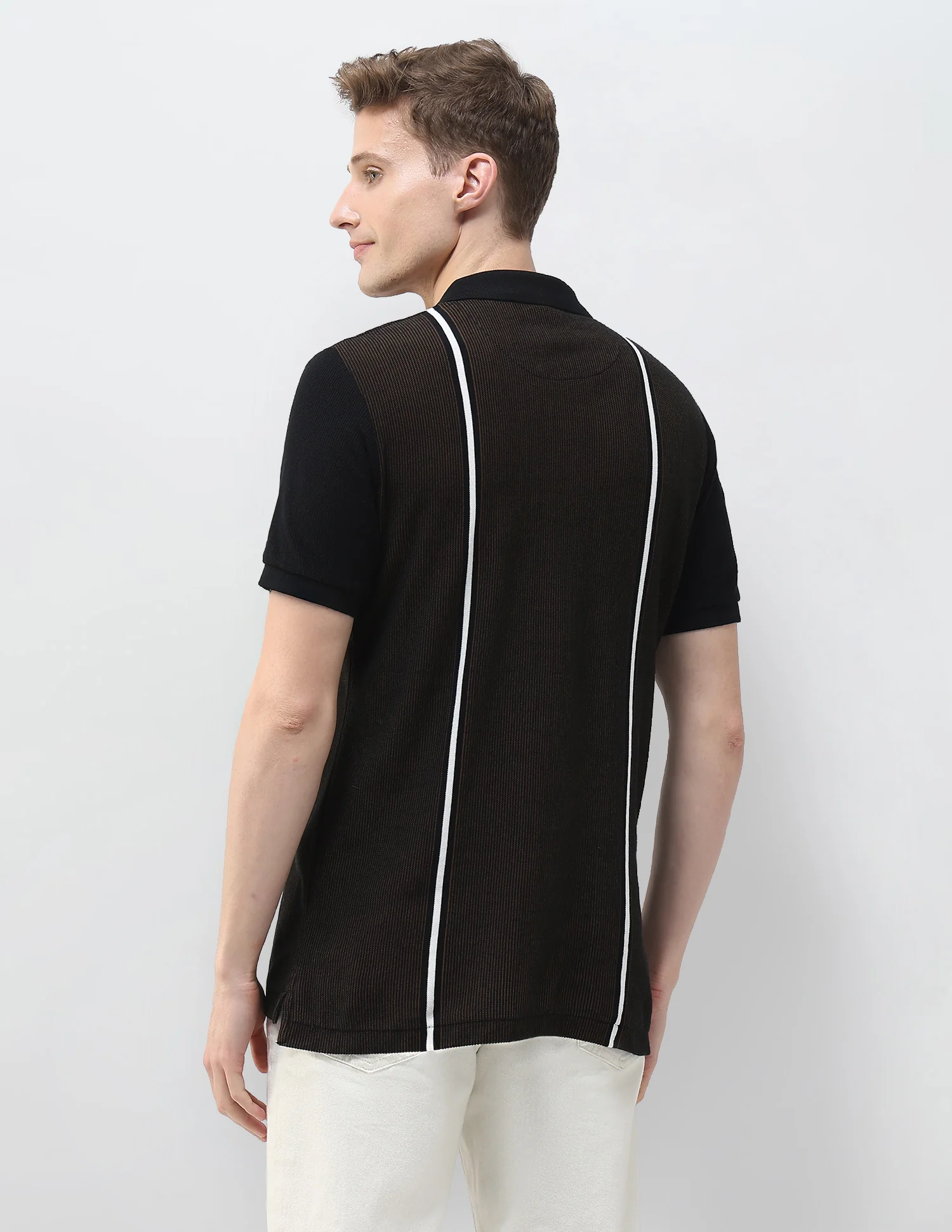 Vertical Striped Summer House Polo Shirt - Image 5