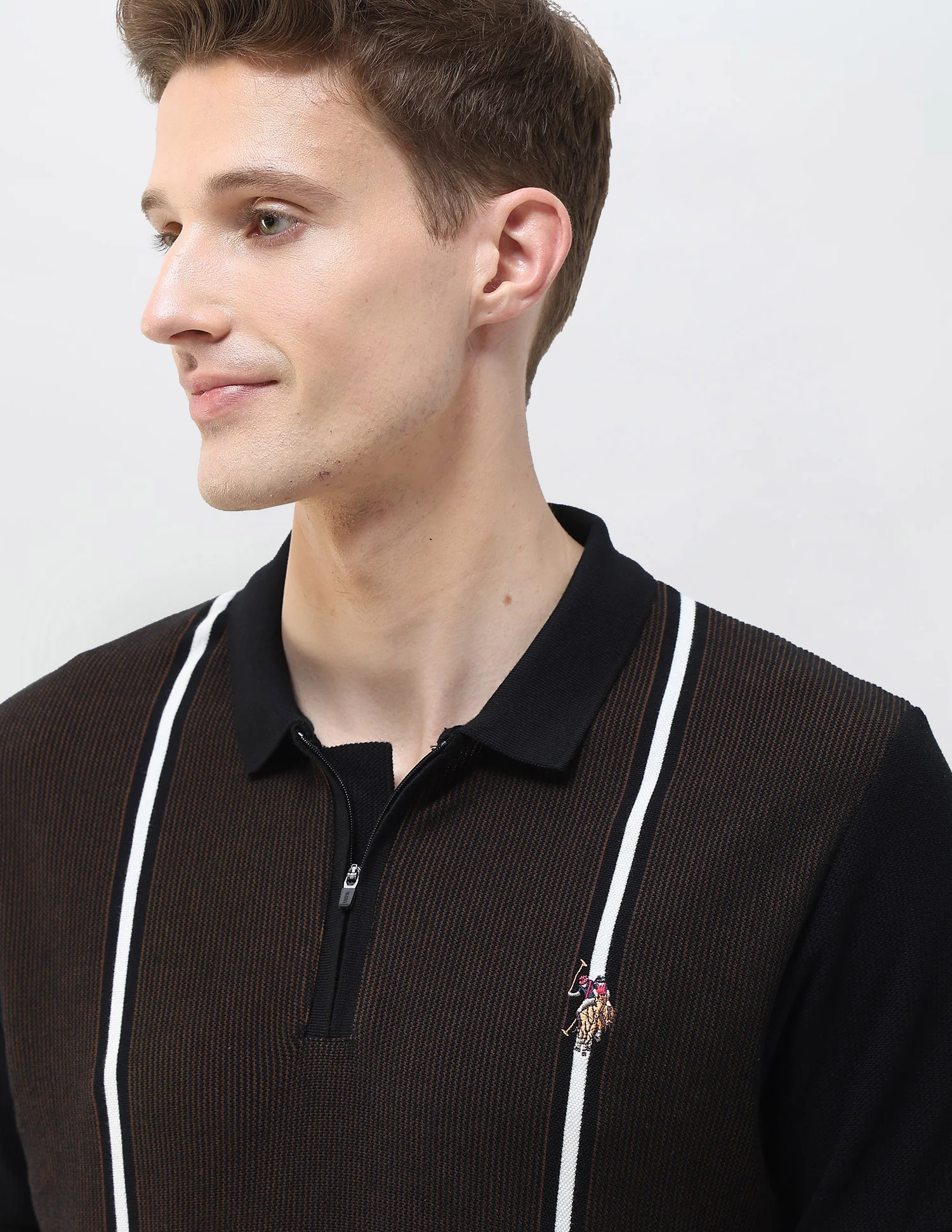 Vertical Striped Summer House Polo Shirt - Image 7