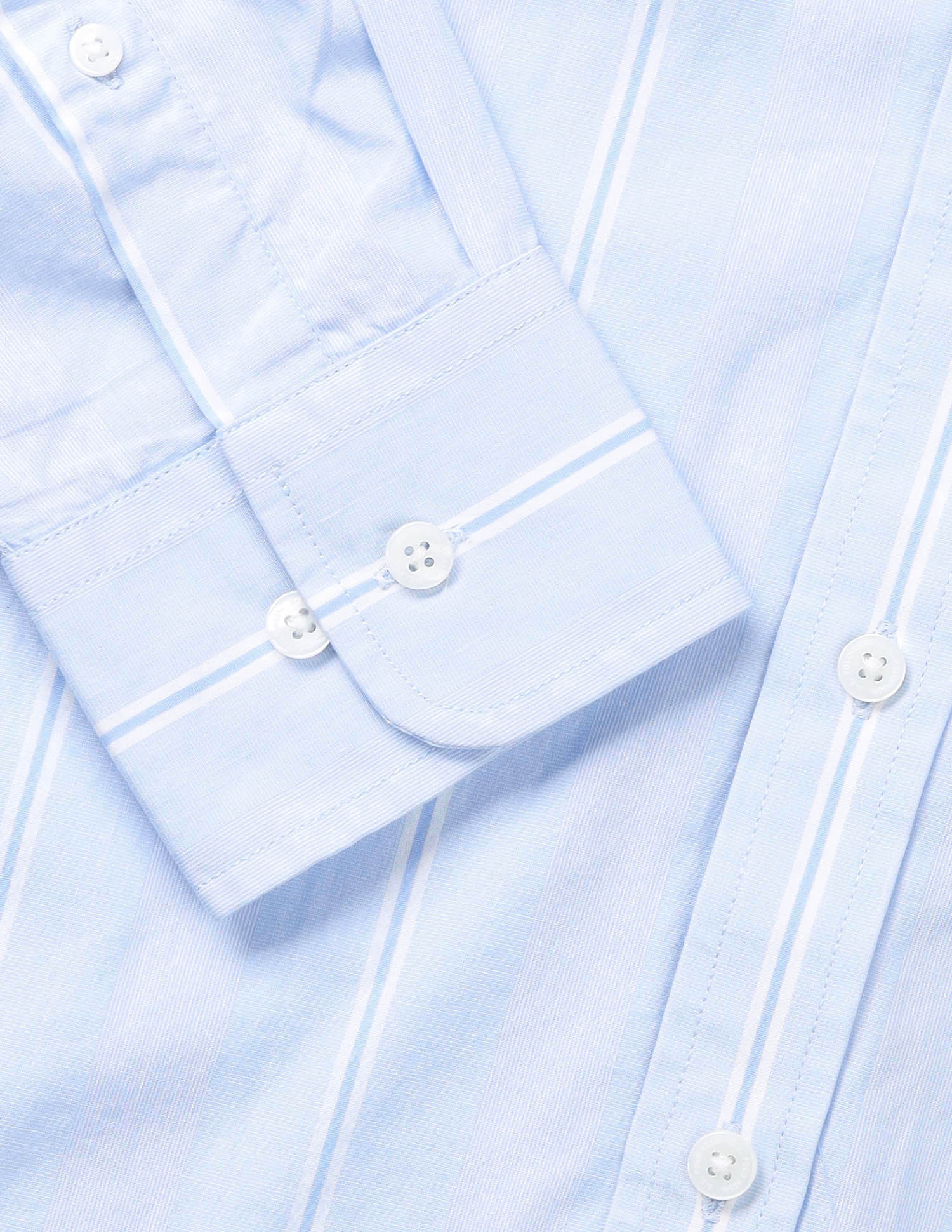 Vertical Striped Tailored Fit Shirt - Image 8