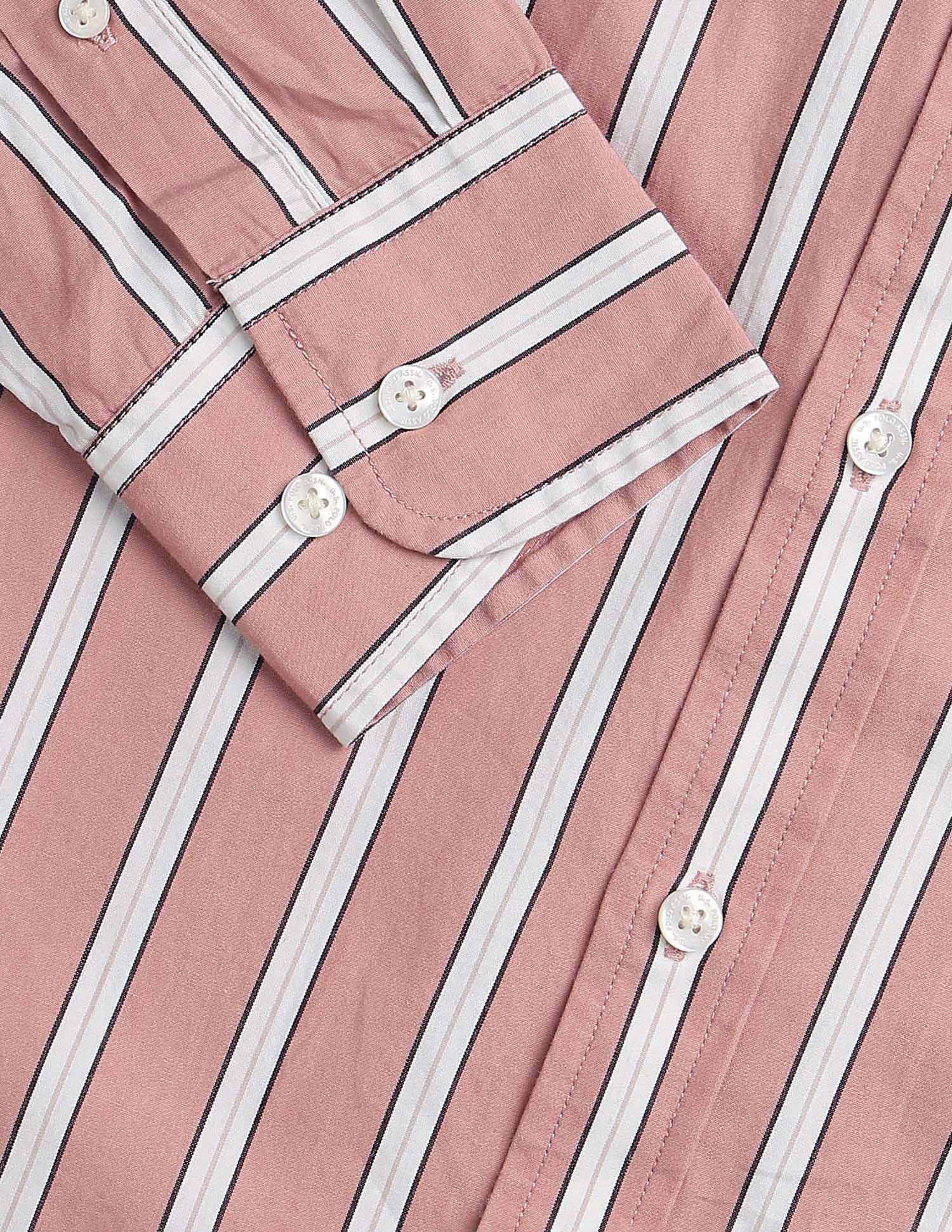 Vertical Striped Tailored Fit Shirt - Image 8