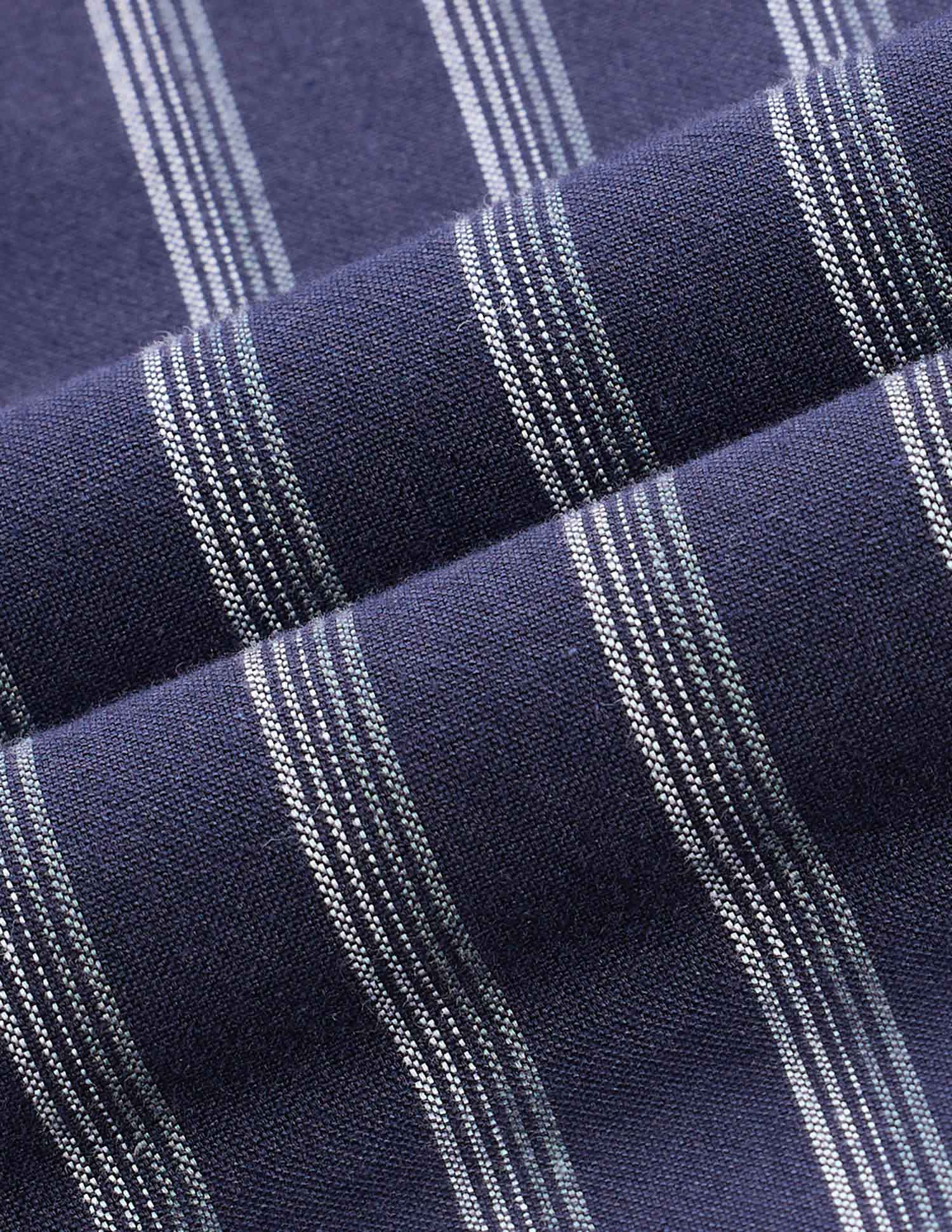 Vertical Striped Tailored Fit Shirt - Image 2