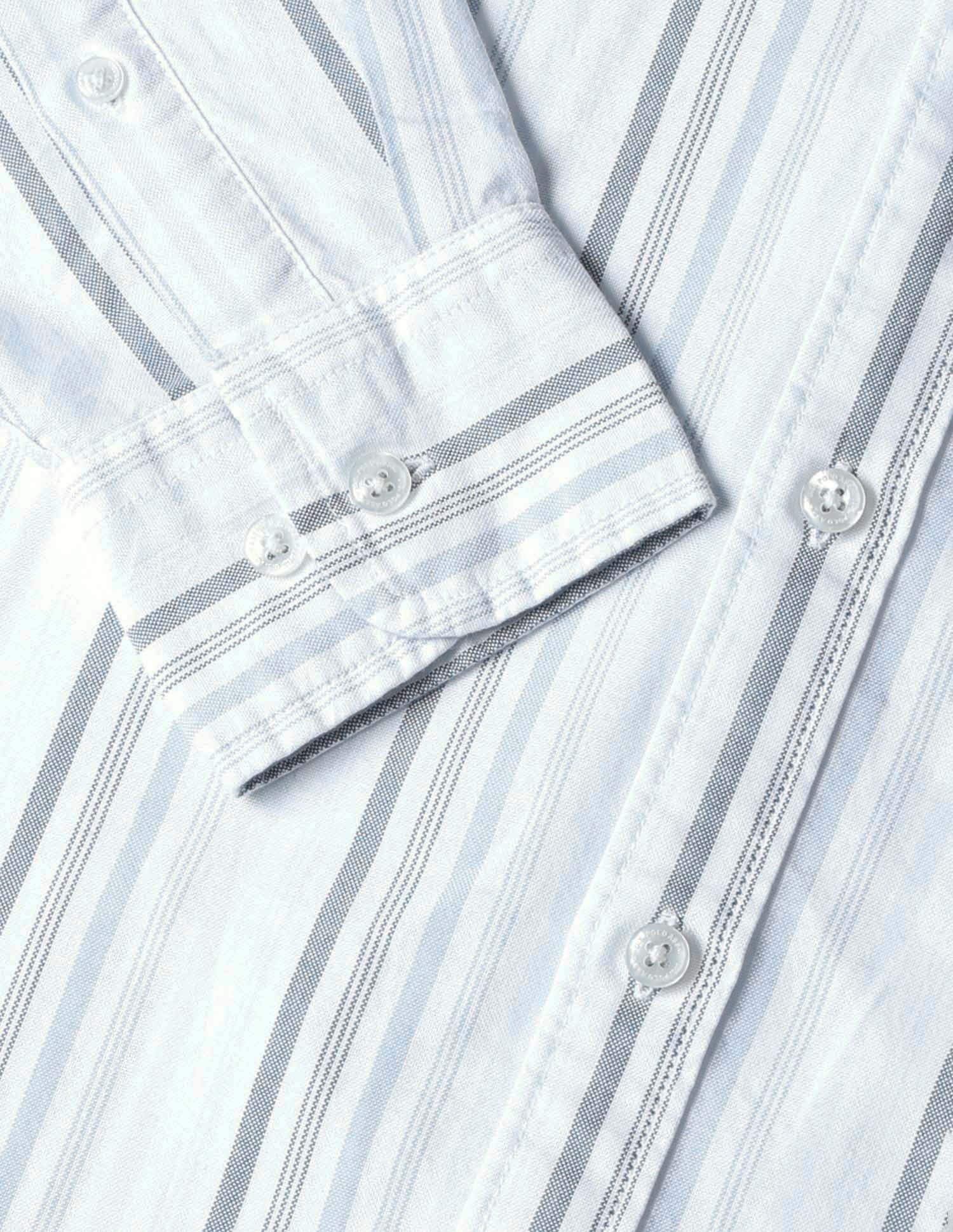 Vertical Striped Tailored Fit Shirt - Image 8