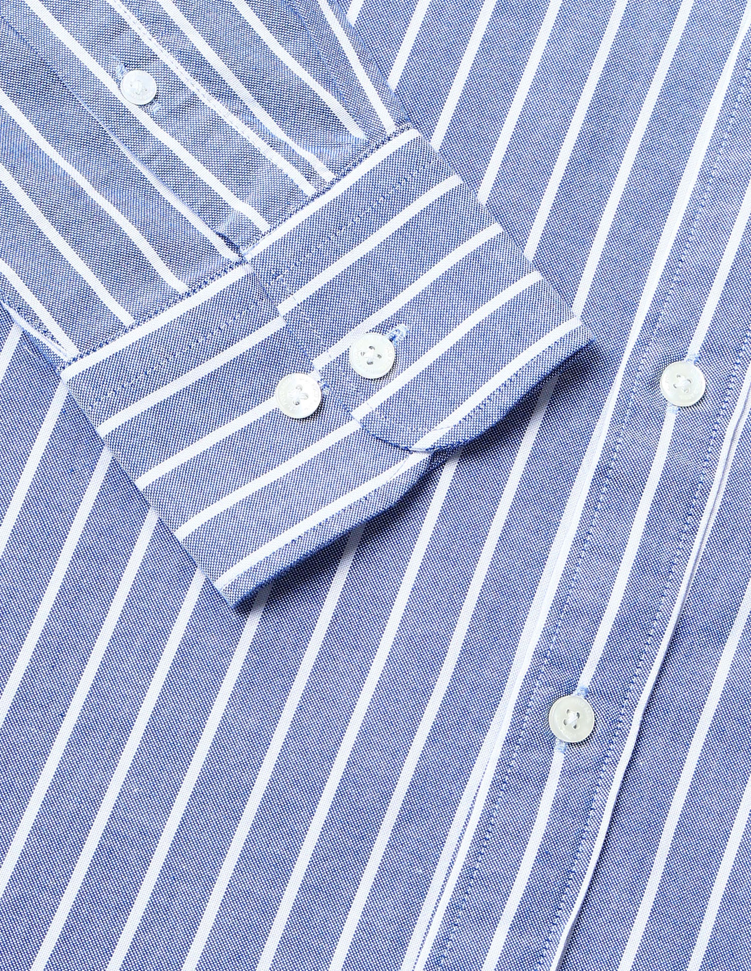 Vertical Striped Tailored Fit Shirt - Image 8