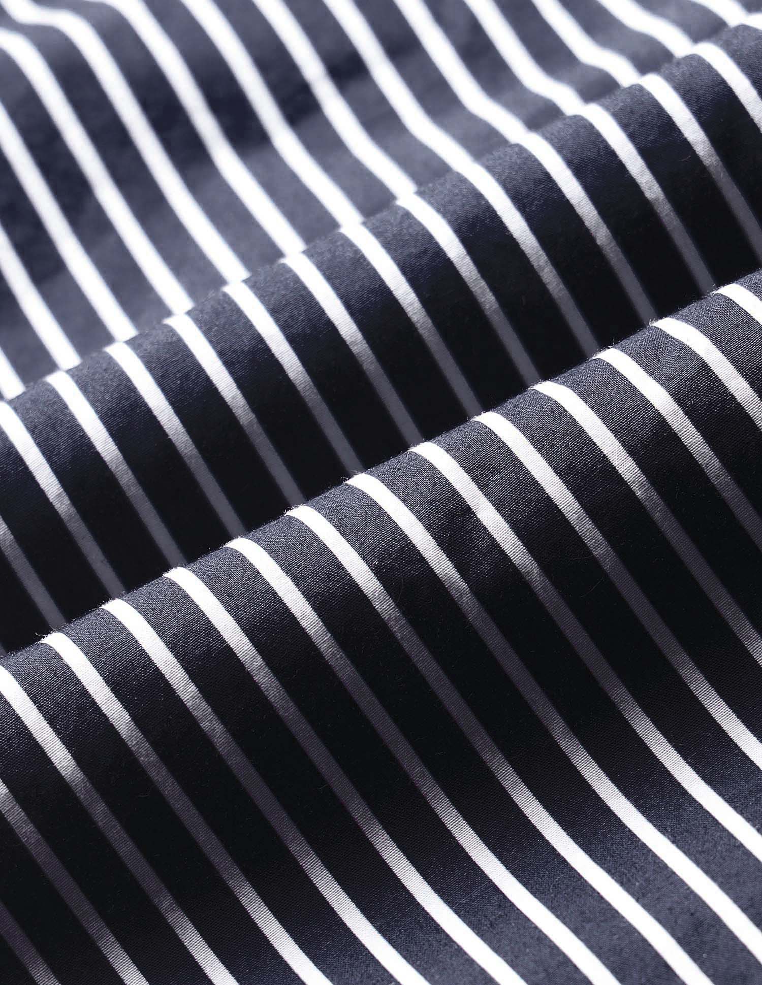 Vertical Striped Tailored Fit Shirt - Image 2