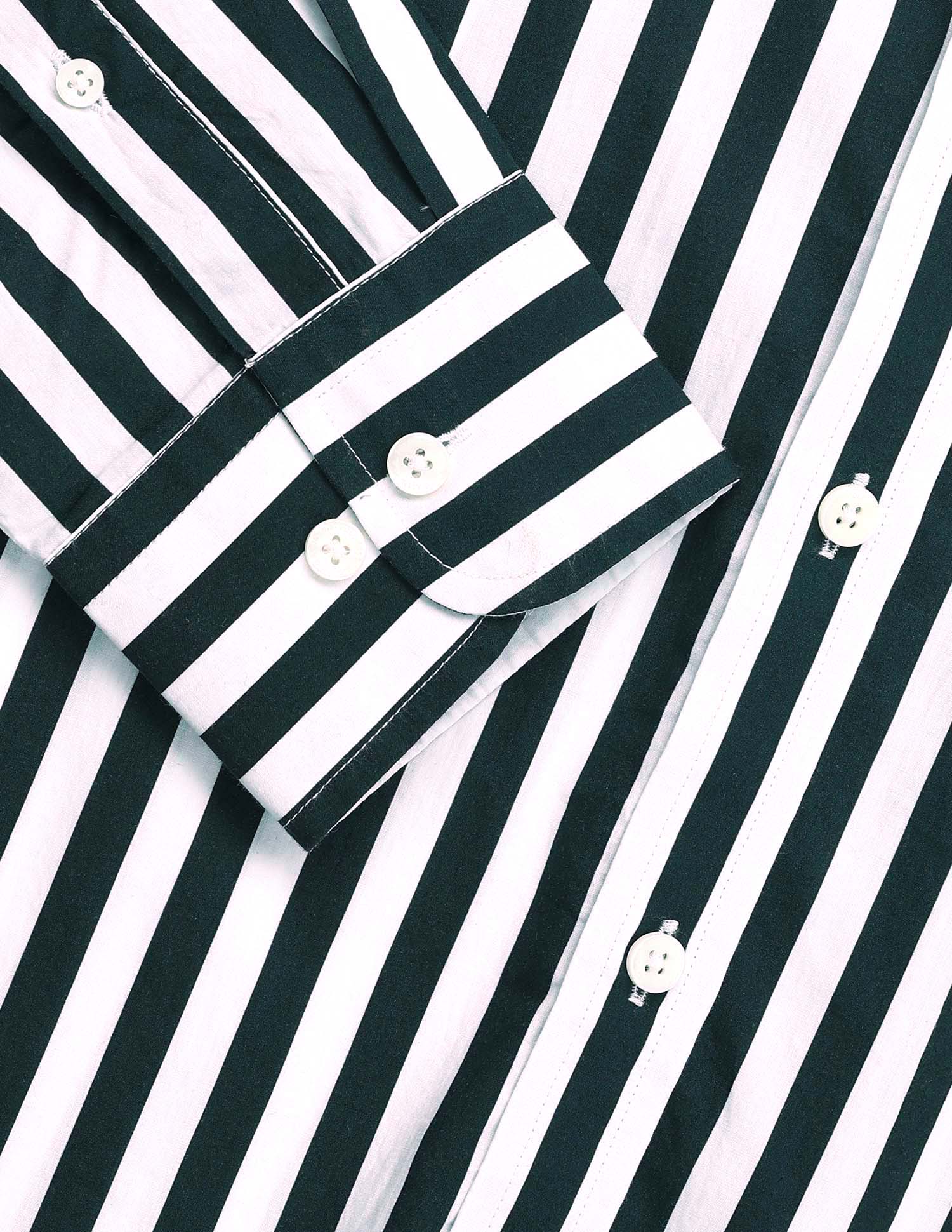 Vertical Striped Tailored Fit Shirt - Image 7