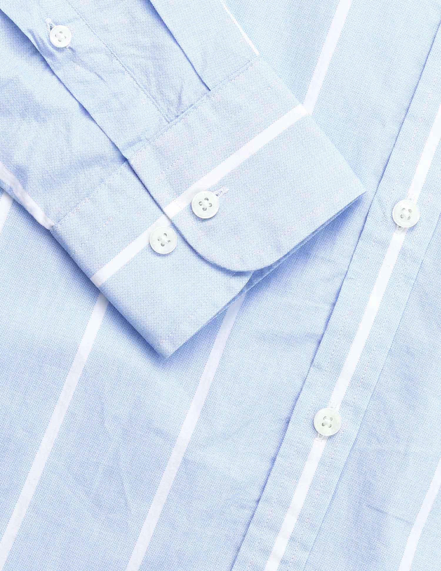 Vertical Striped Tailored Fit Shirt - Image 8