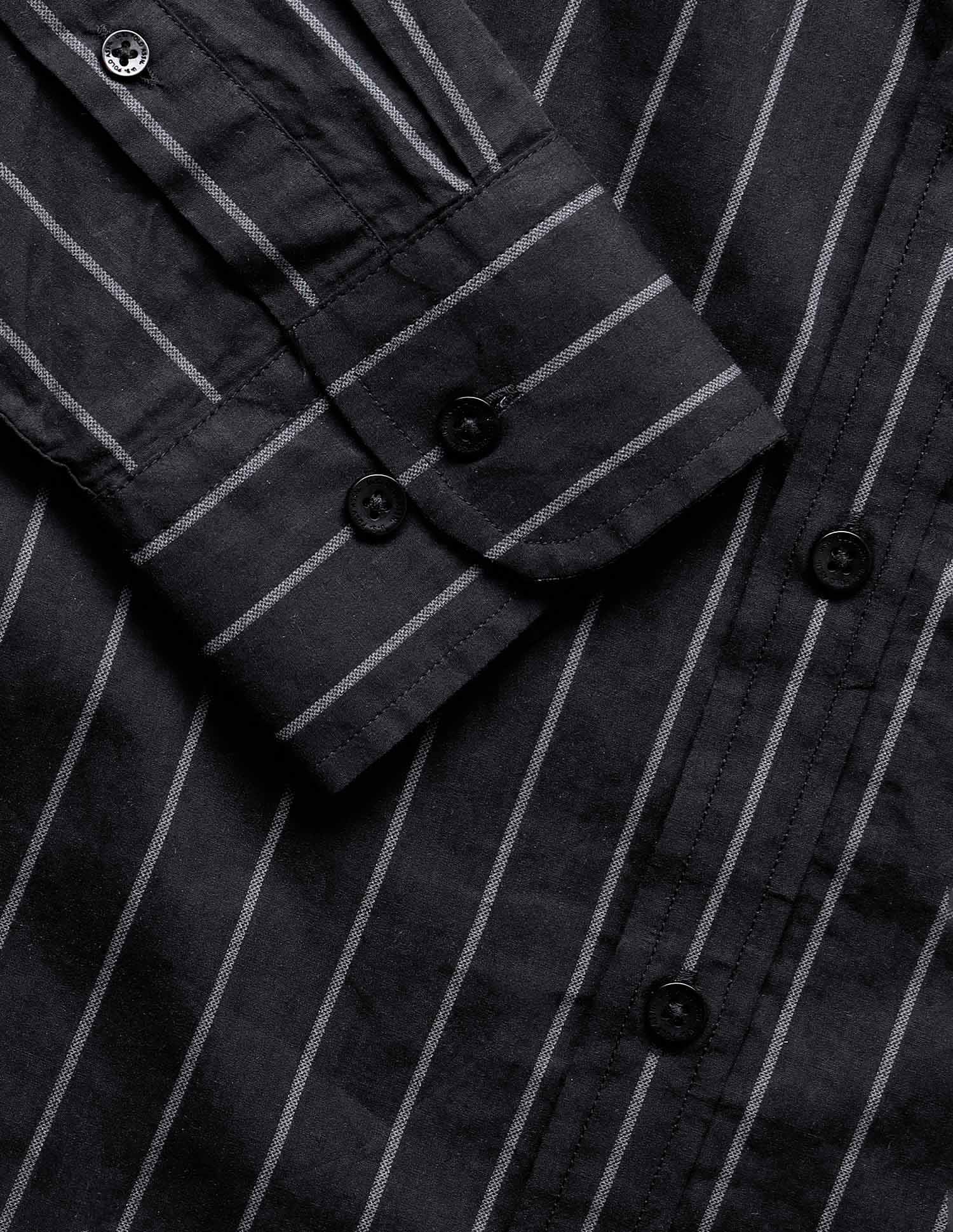 Vertical Striped Tailored Fit Shirt - Image 7
