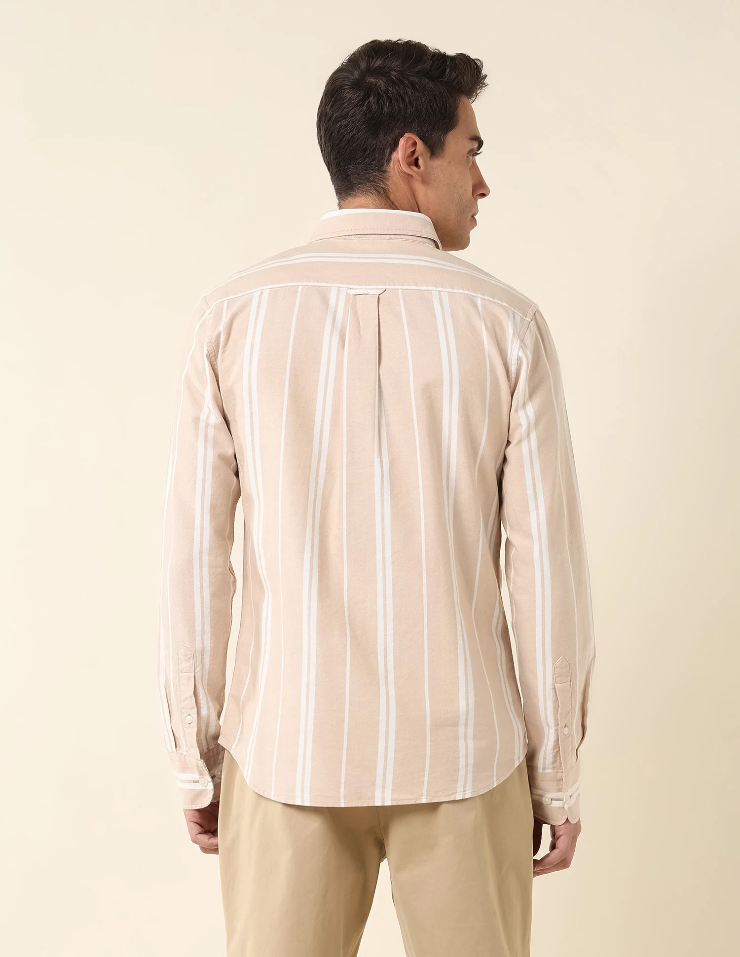 Vertical Striped Tailored Fit Shirt - Image 5