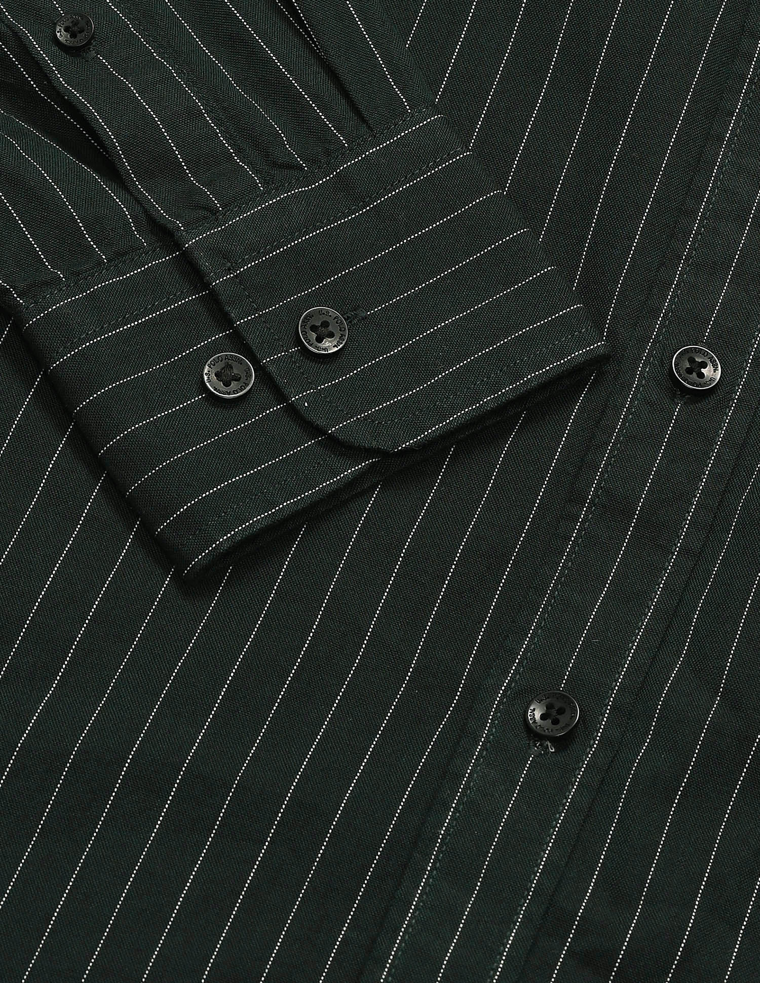 Vertical Striped Tailored Fit Shirt - Image 8
