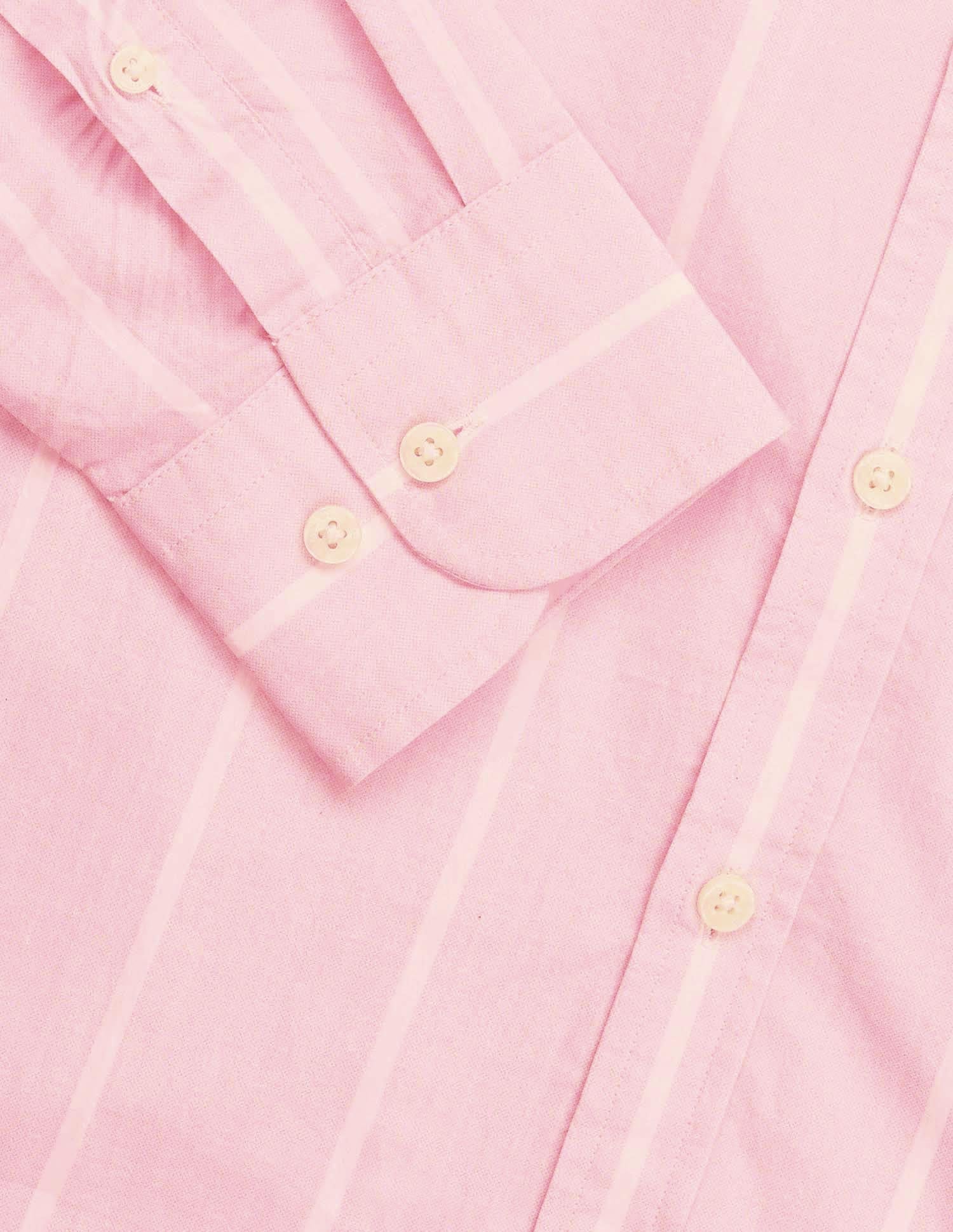 Vertical Striped Tailored Fit Shirt - Image 8