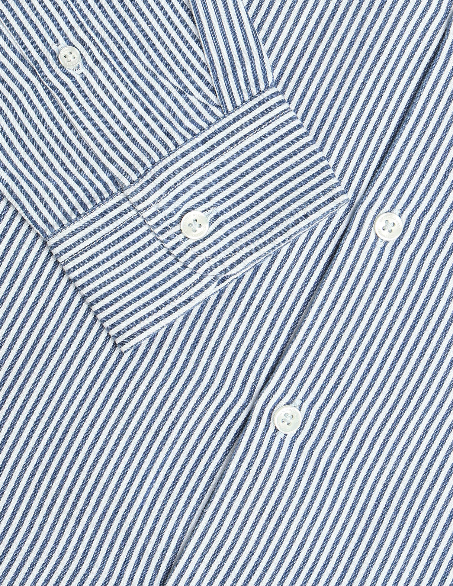 Vertical Striped Twill Shirt - Image 8