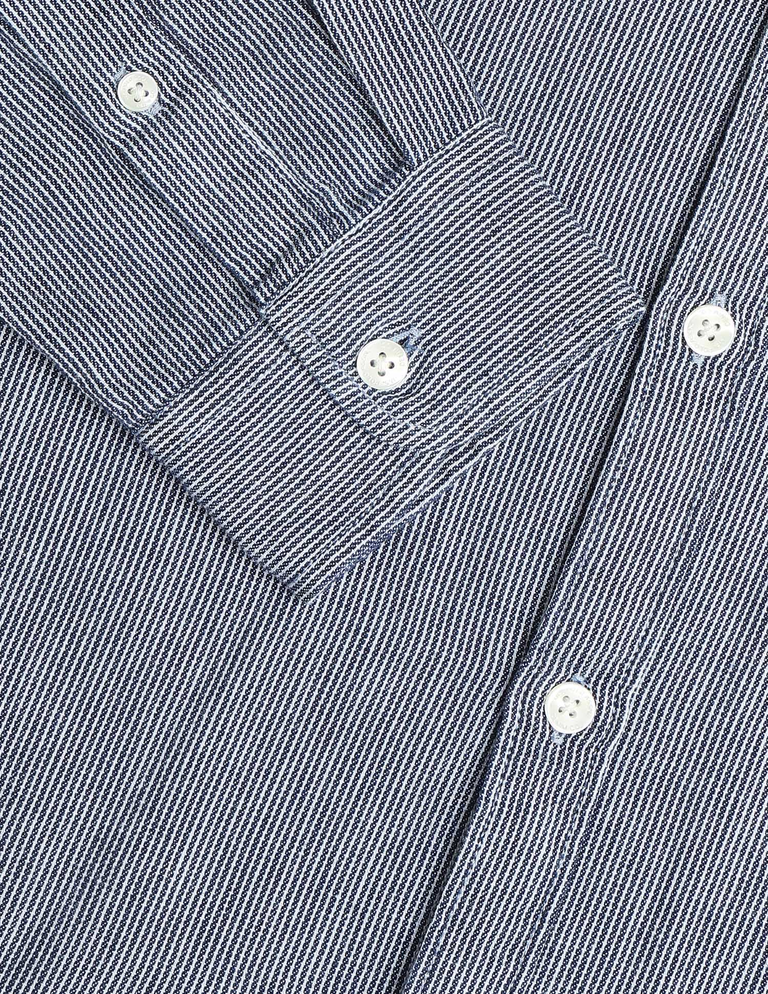 Vertical Striped Twill Shirt - Image 8