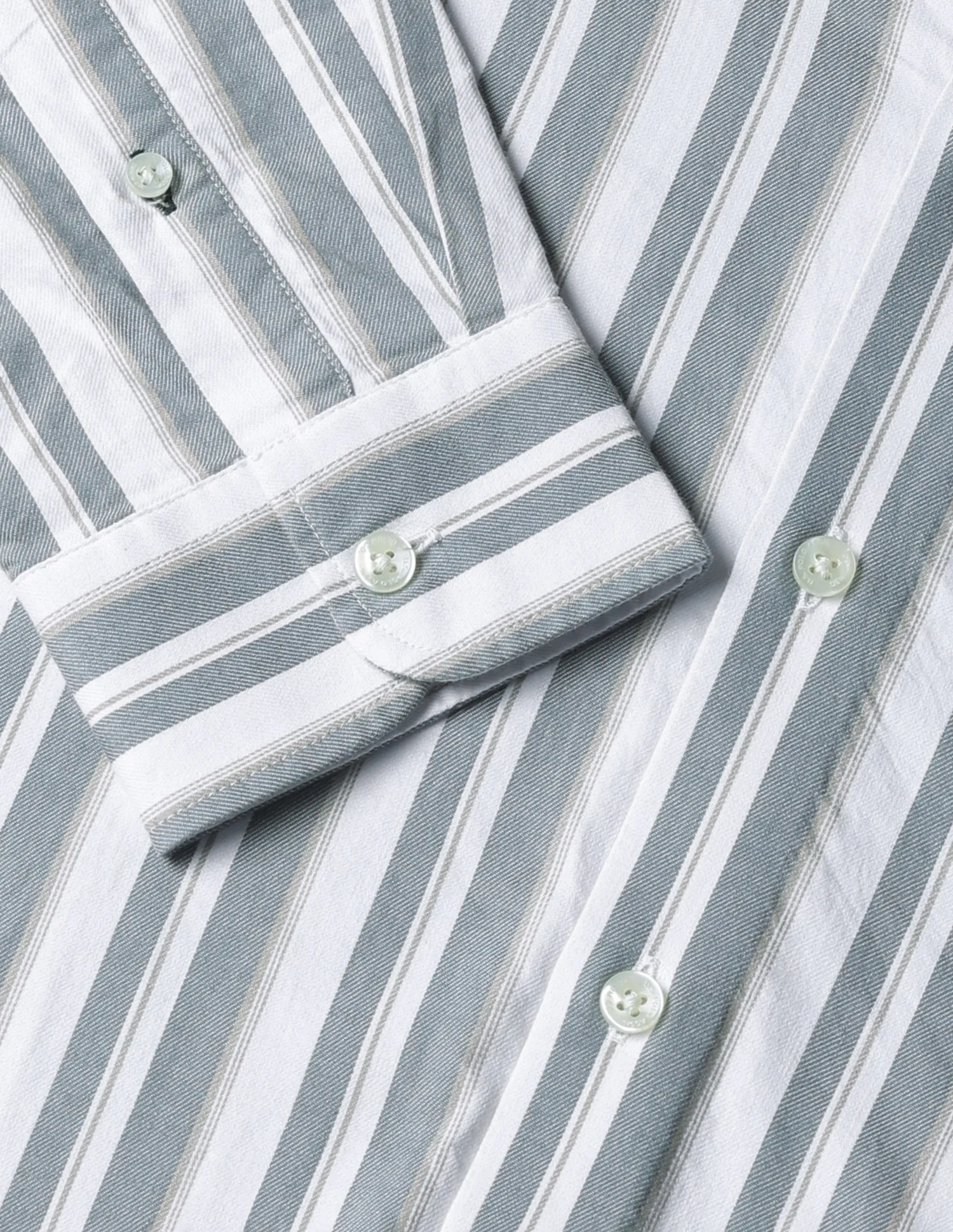 Vertical Striped Twill Shirt - Image 9