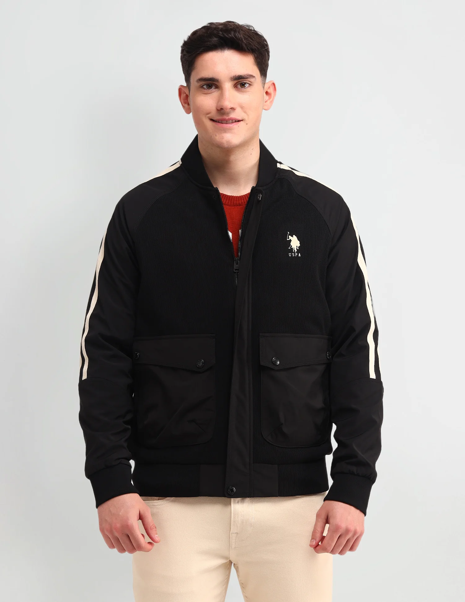 Vertical Stripes Regular Fit Jacket - Image 6