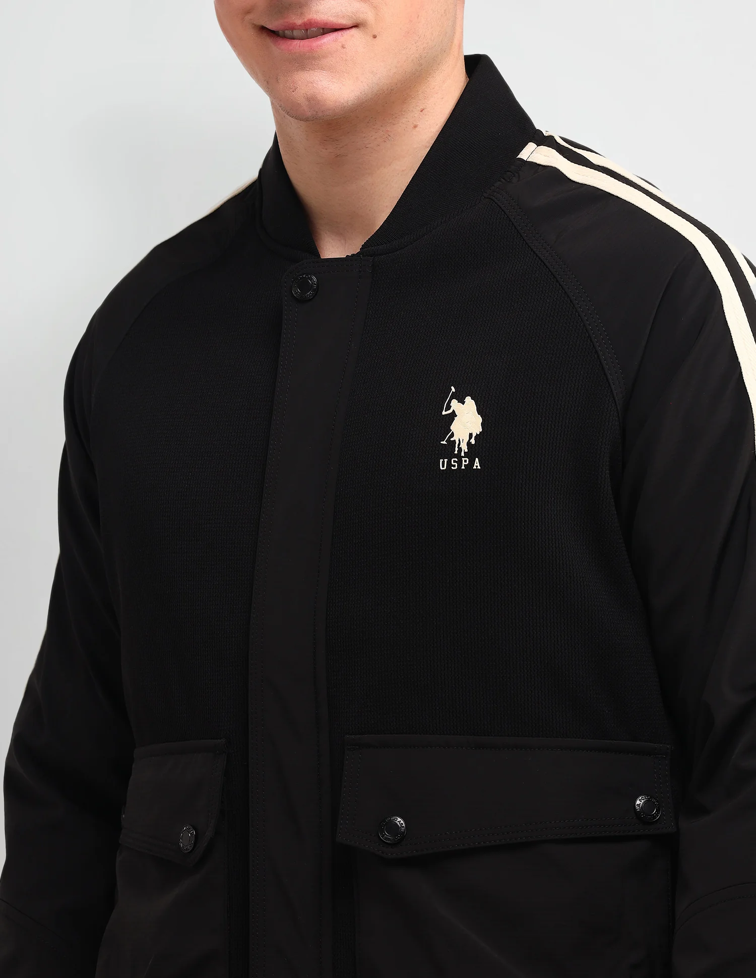 Vertical Stripes Regular Fit Jacket - Image 7