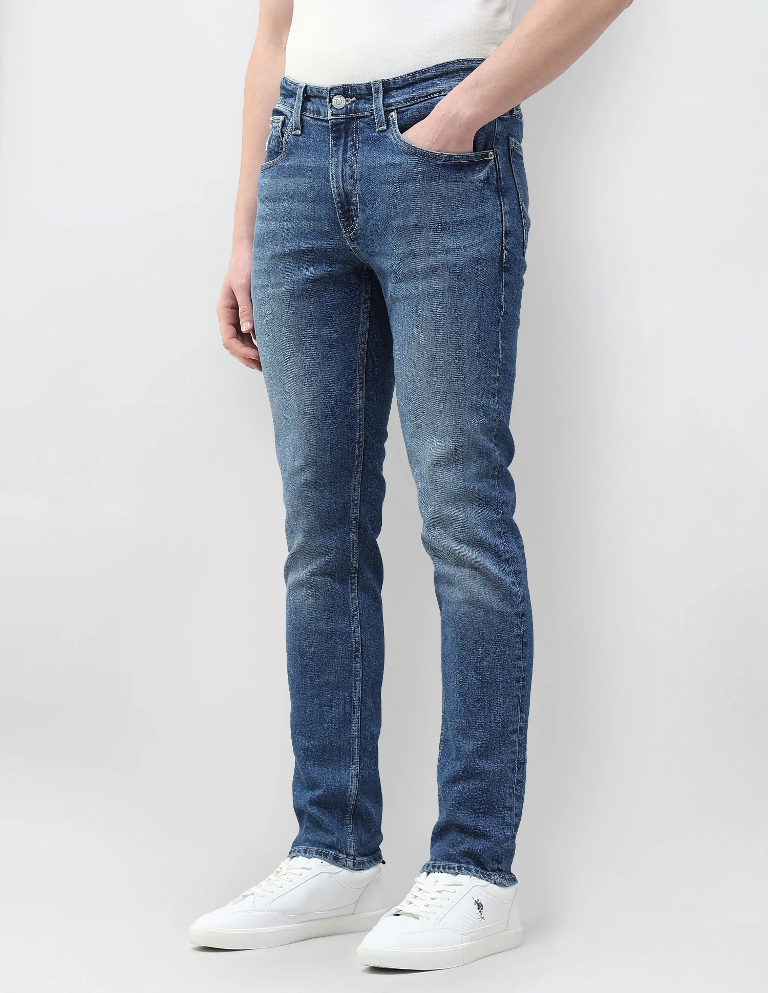 Whiskered Brandon Slim Tapered Fit Jeans - Image 4