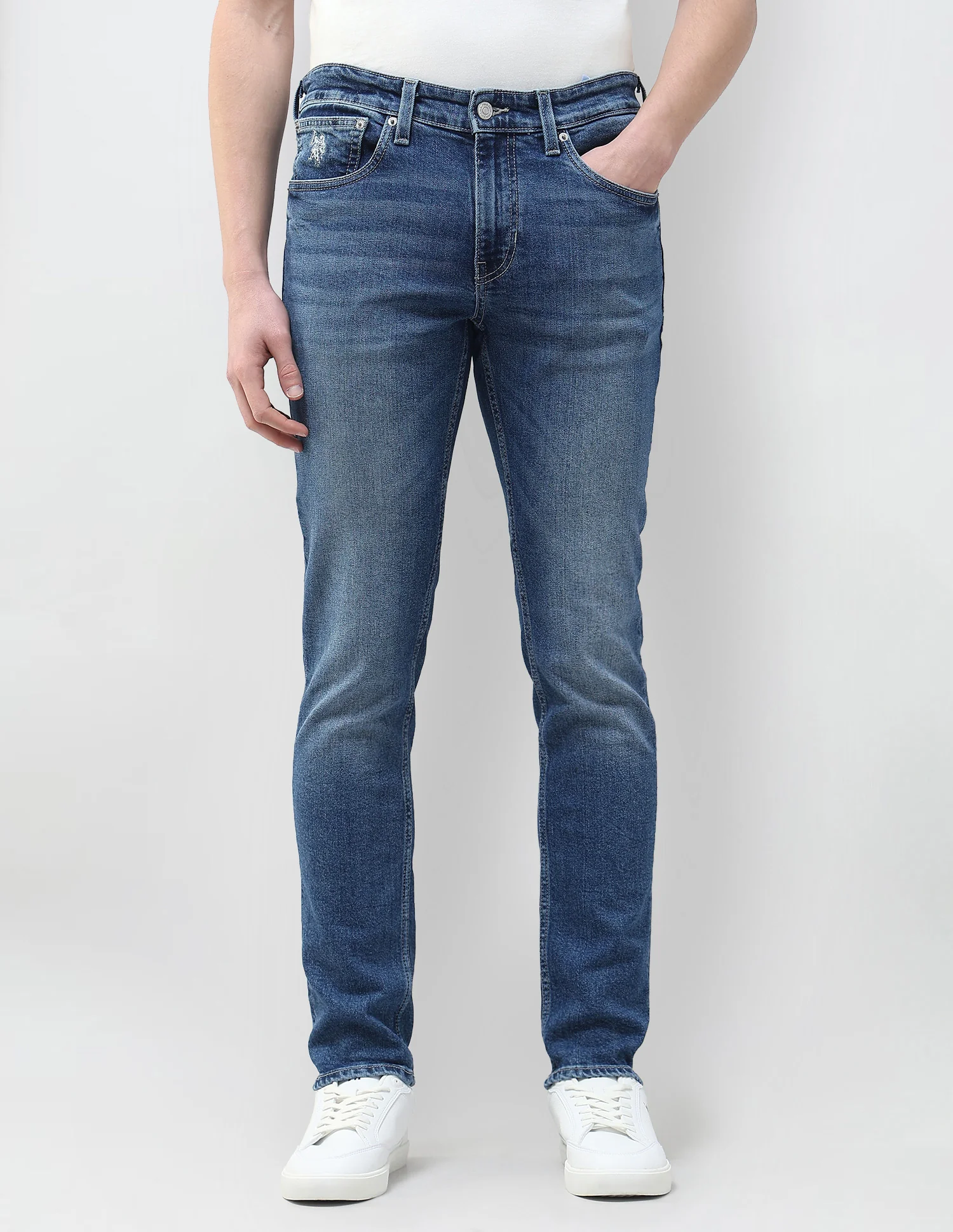 Whiskered Brandon Slim Tapered Fit Jeans - Image 6