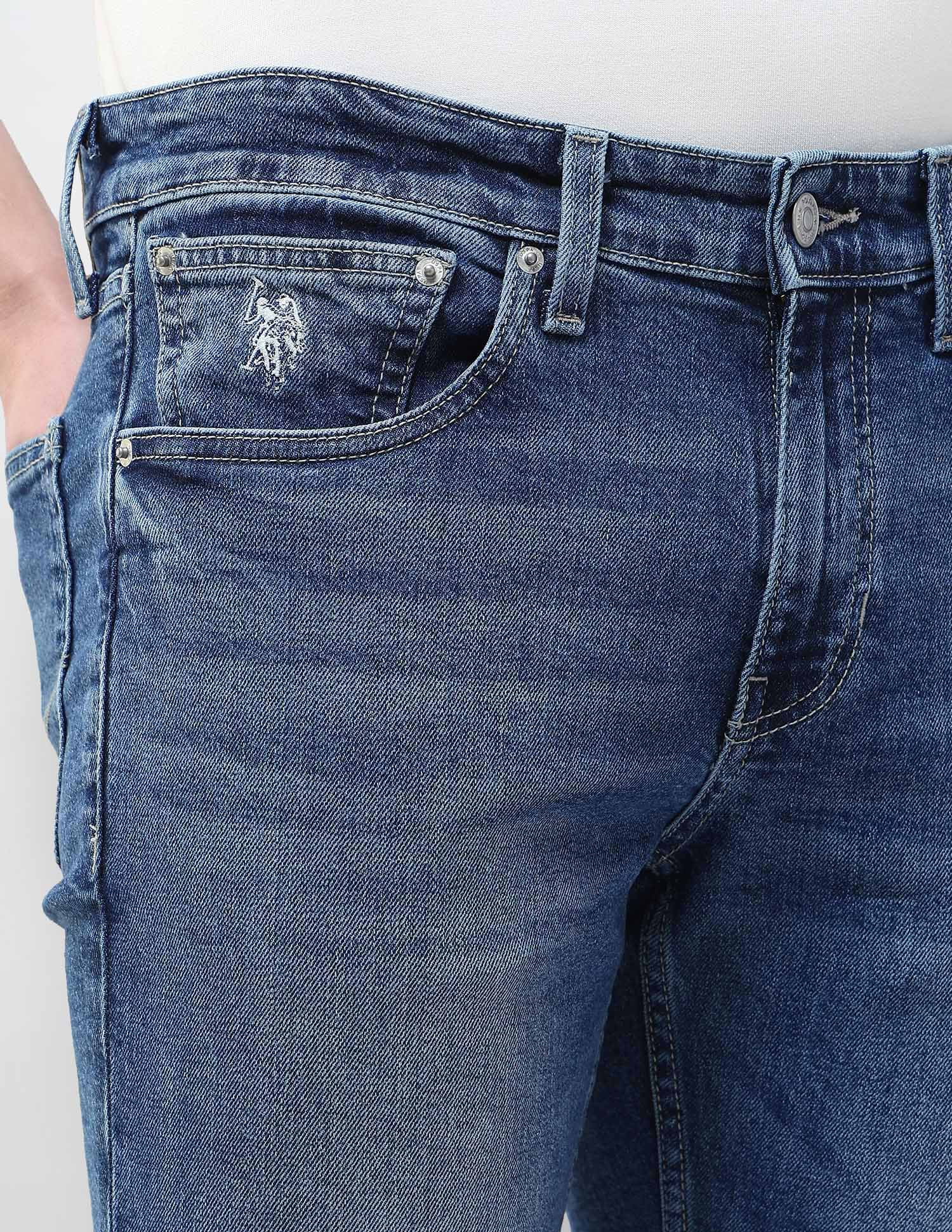 Whiskered Brandon Slim Tapered Fit Jeans - Image 7