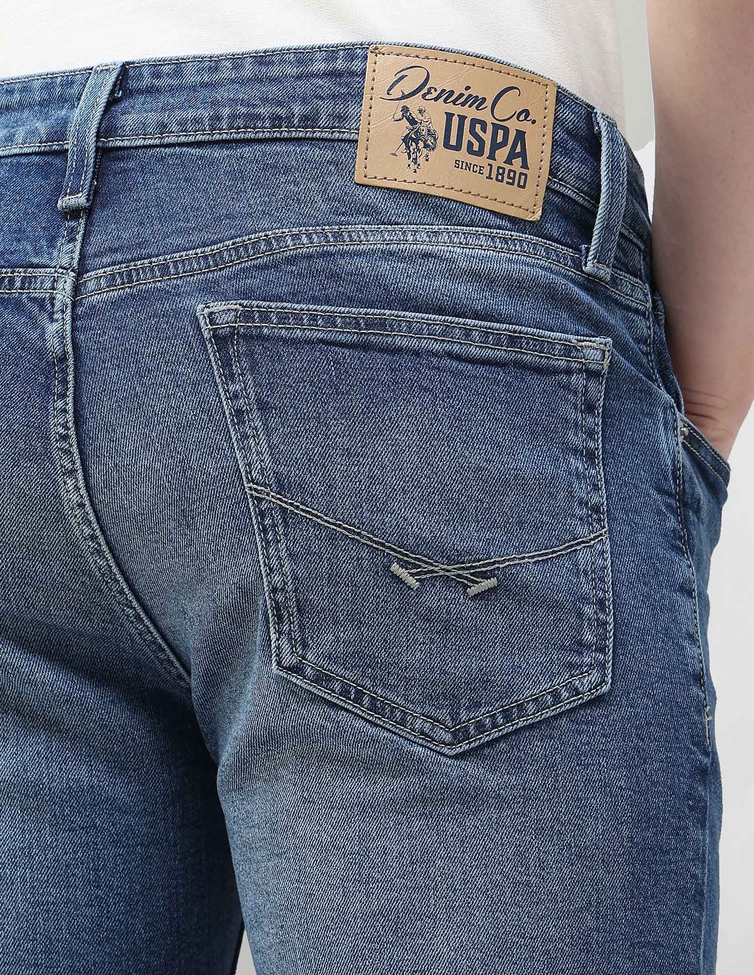 Whiskered Brandon Slim Tapered Fit Jeans - Image 8