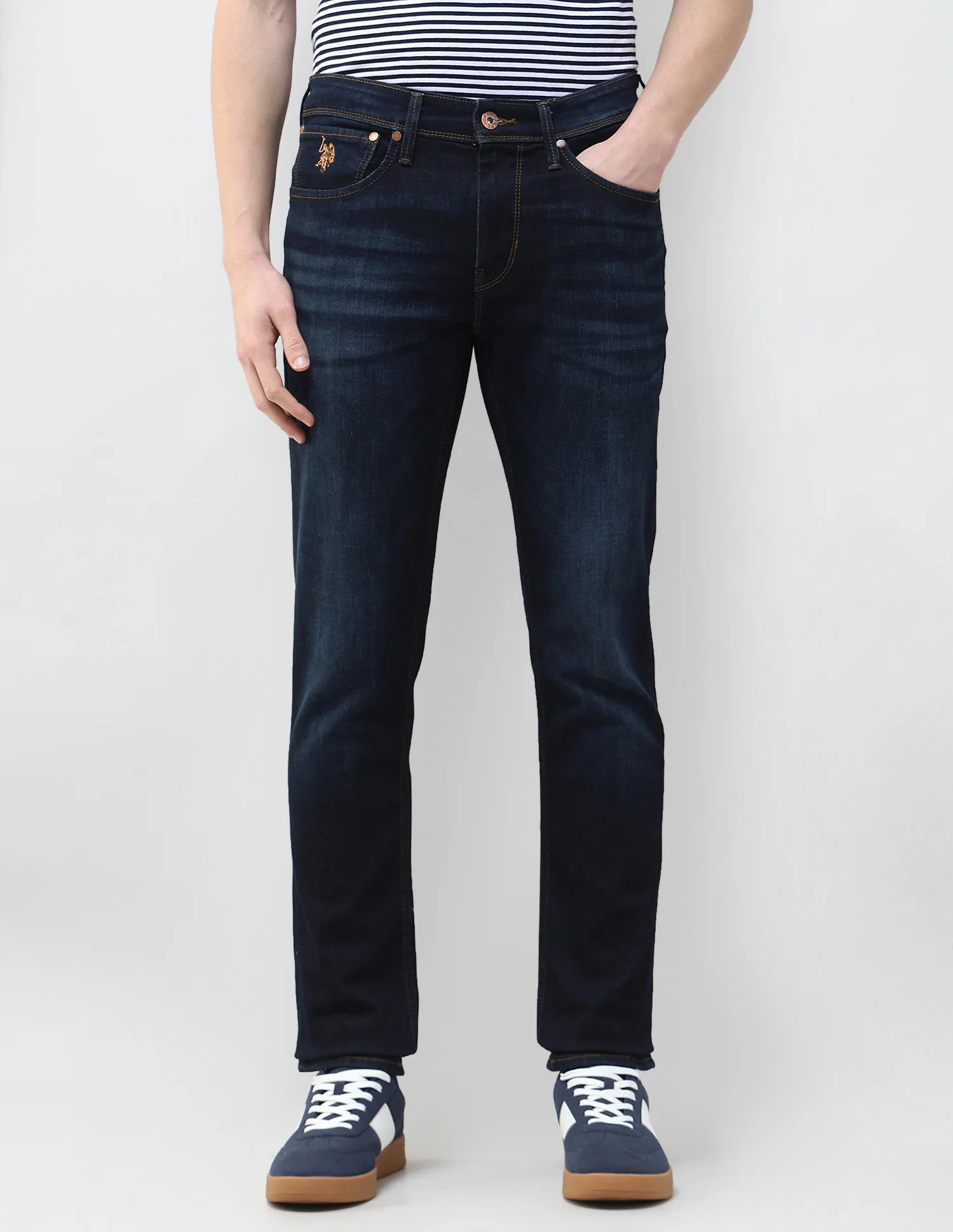 Whiskered Brandon Slim Tapered Fit Jeans - Image 6