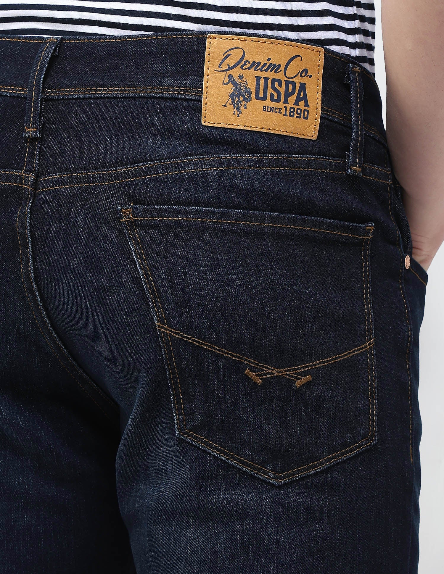Whiskered Brandon Slim Tapered Fit Jeans - Image 8