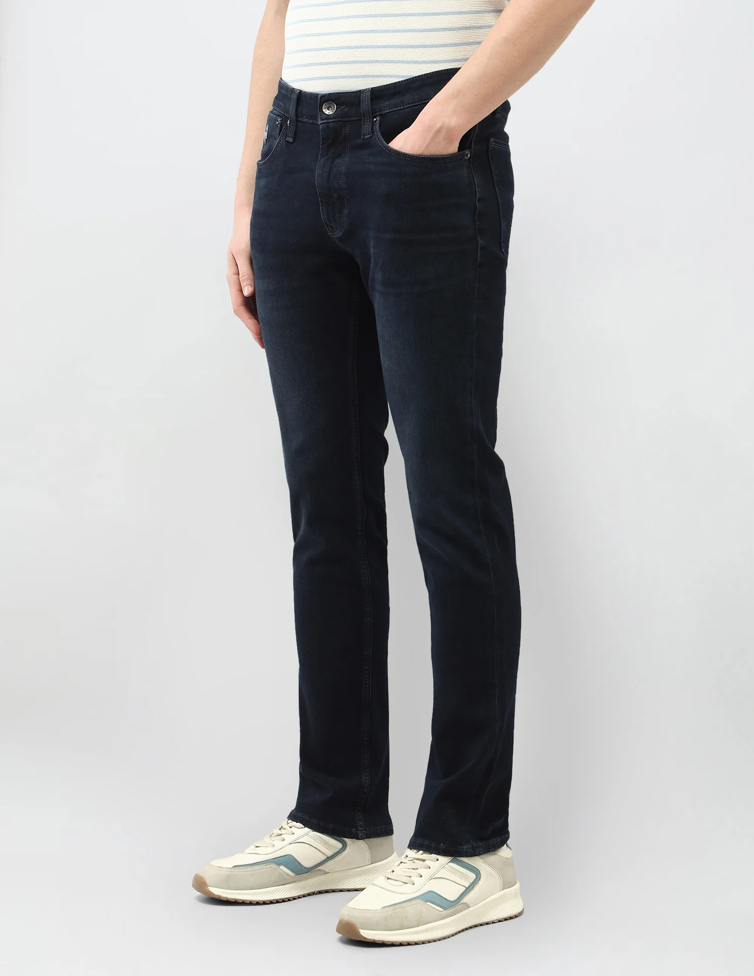 Whiskered Brandon Slim Tapered Fit Jeans - Image 4