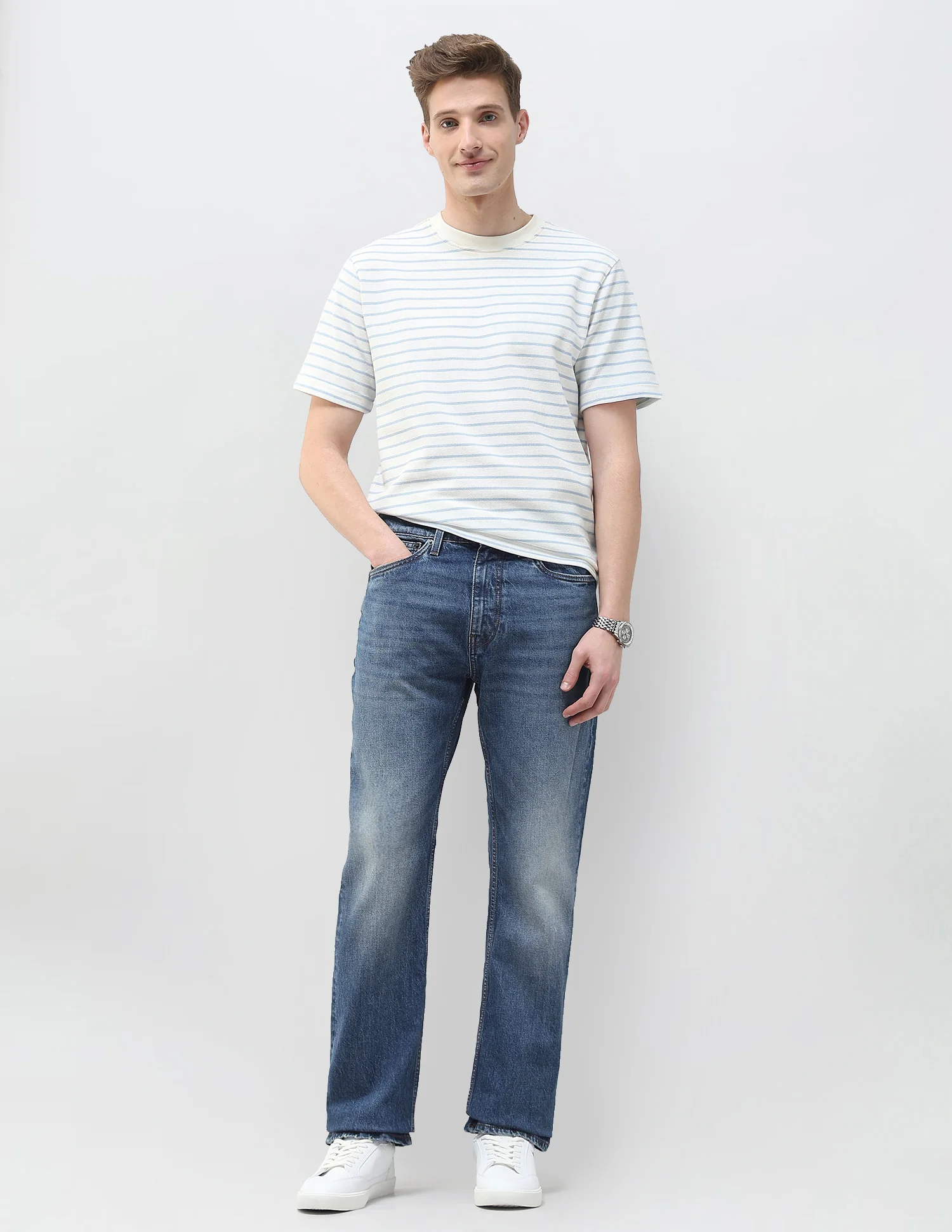 Whiskered Connor Bootcut Fit Jeans - Image 3