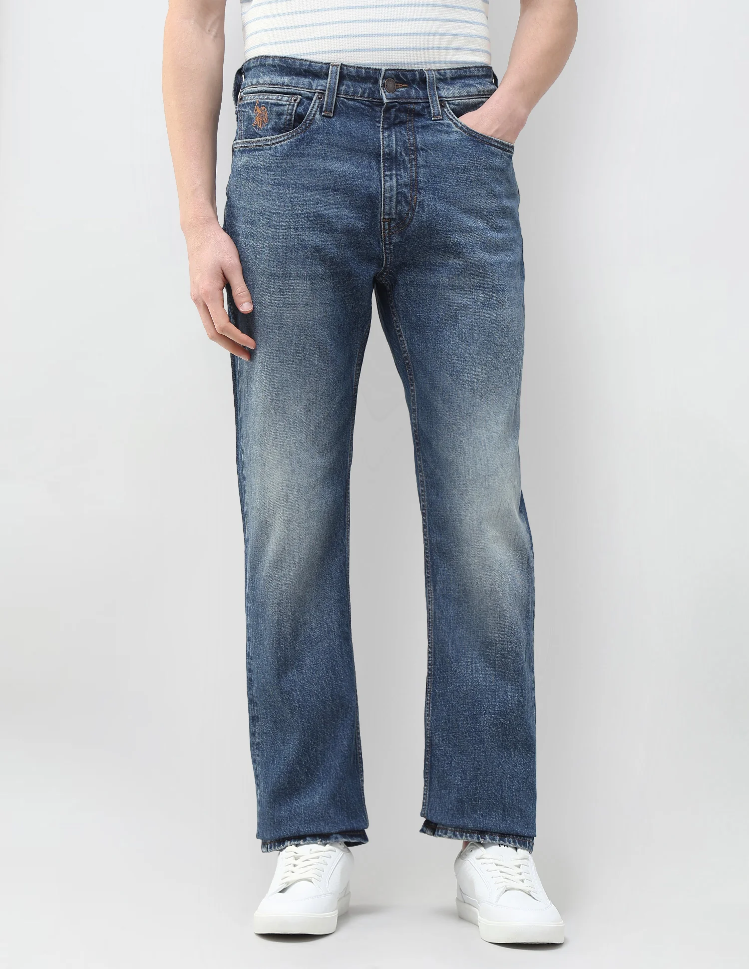 Whiskered Connor Bootcut Fit Jeans - Image 6