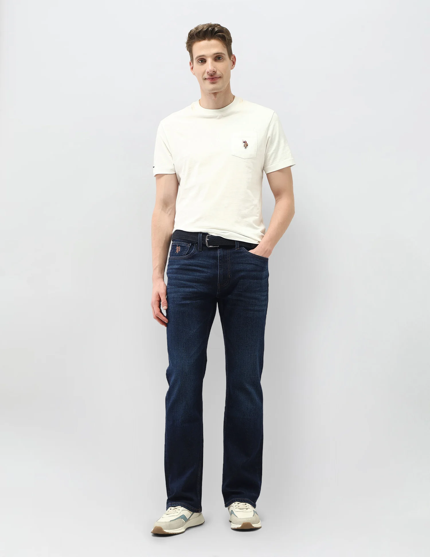Whiskered Connor Bootcut Fit Jeans - Image 3