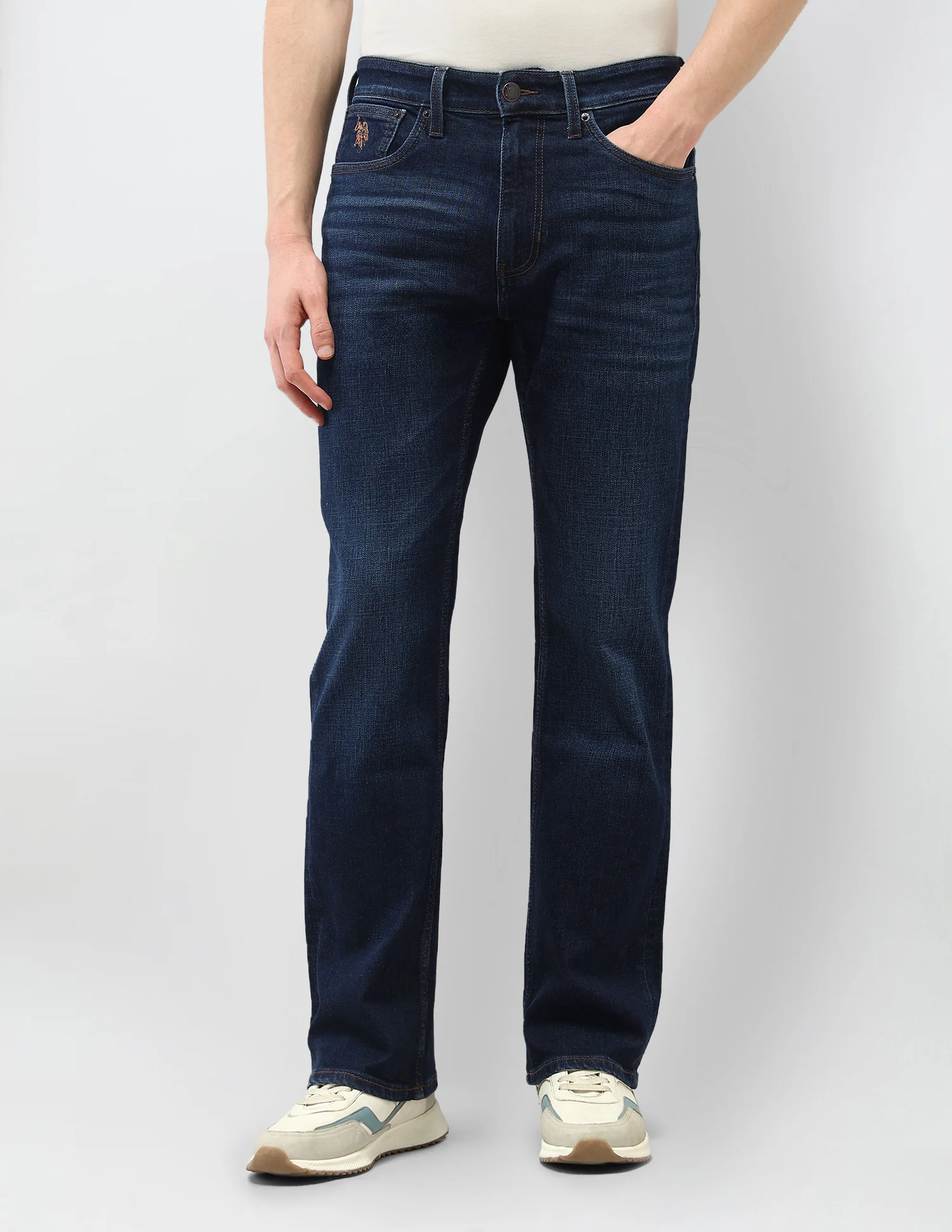 Whiskered Connor Bootcut Fit Jeans - Image 6