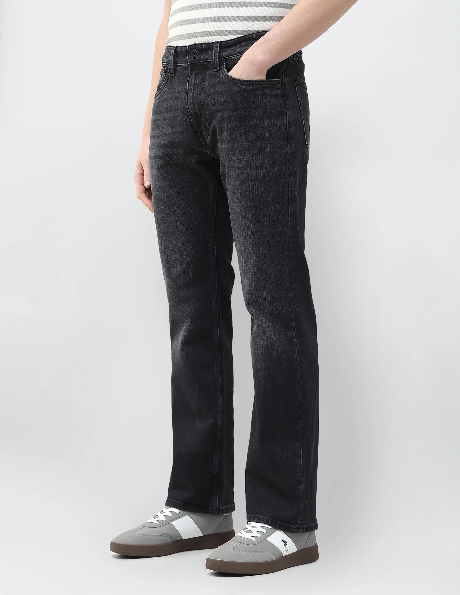 Whiskered Connor Bootcut Fit Jeans - Image 4