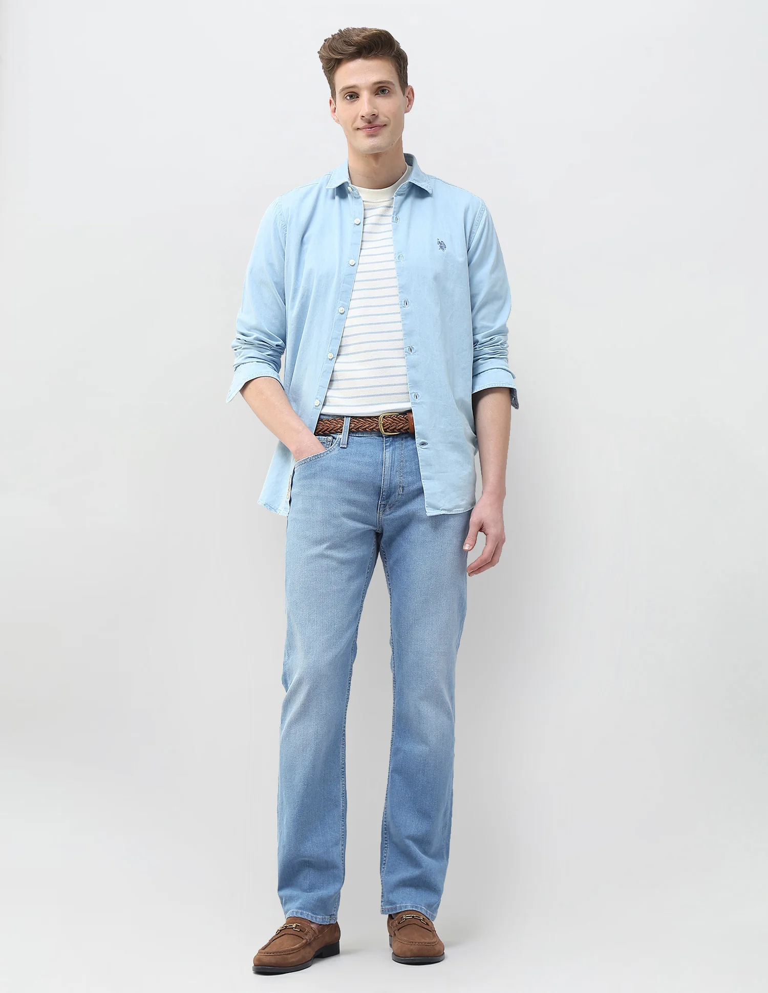 Whiskered Harold Slim Straight Fit Jeans - Image 3