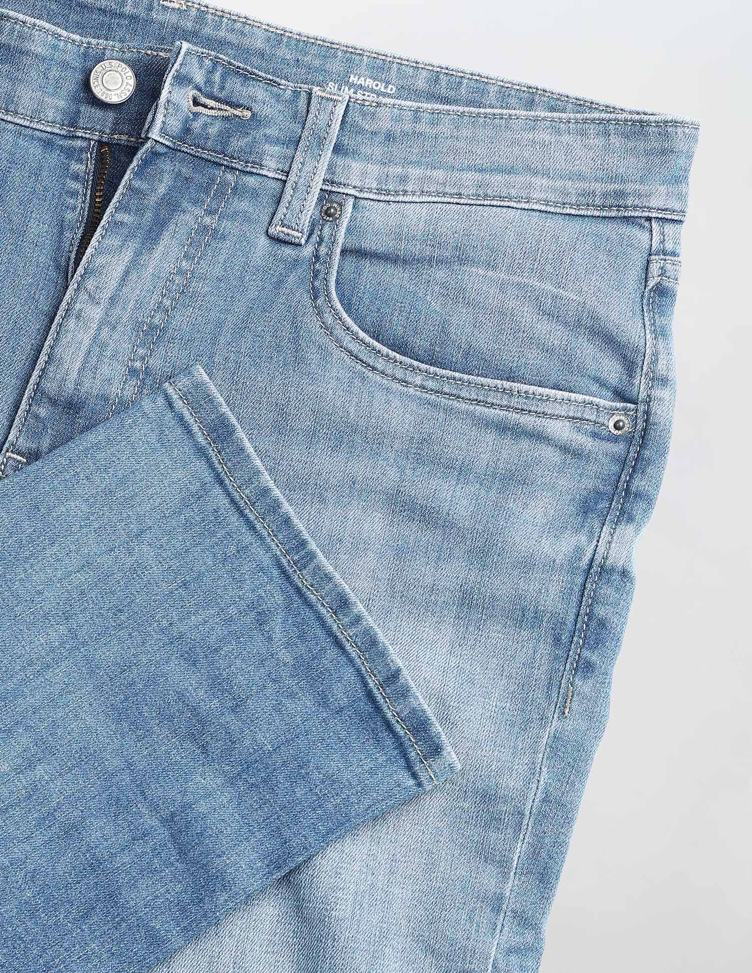 Whiskered Harold Slim Straight Fit Jeans - Image 2