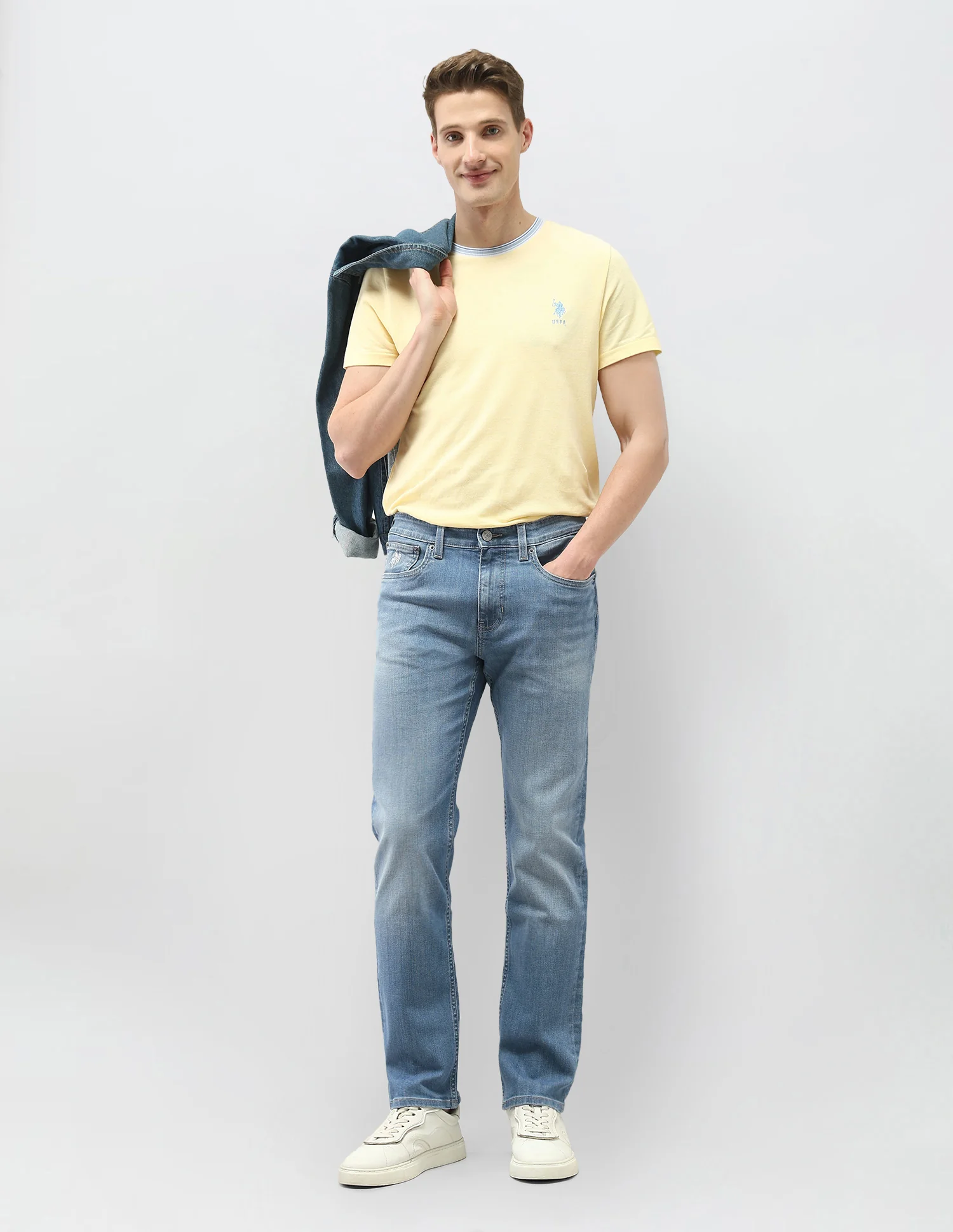Whiskered Harold Slim Straight Fit Jeans - Image 3