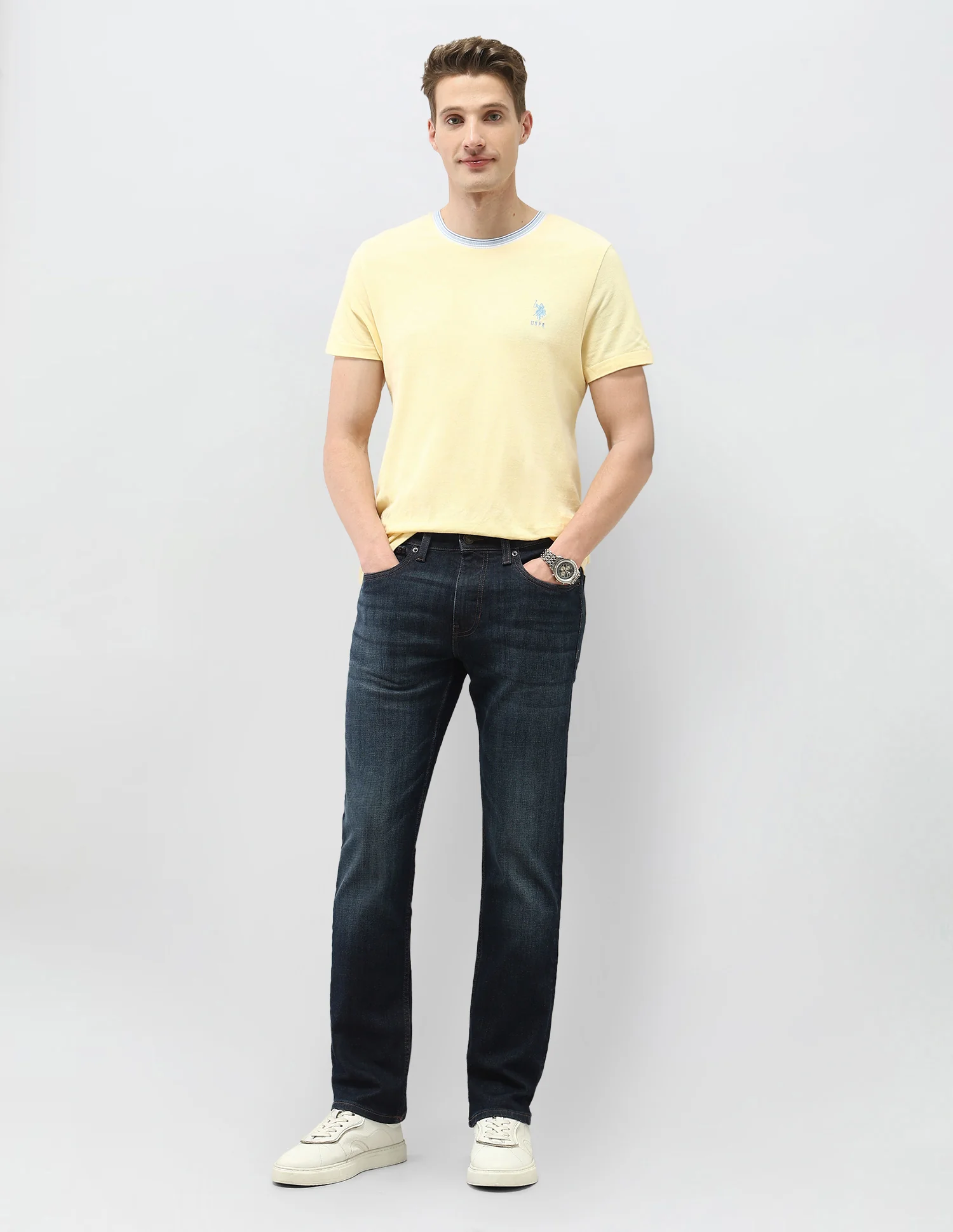 Whiskered Harold Slim Straight Fit Jeans - Image 3