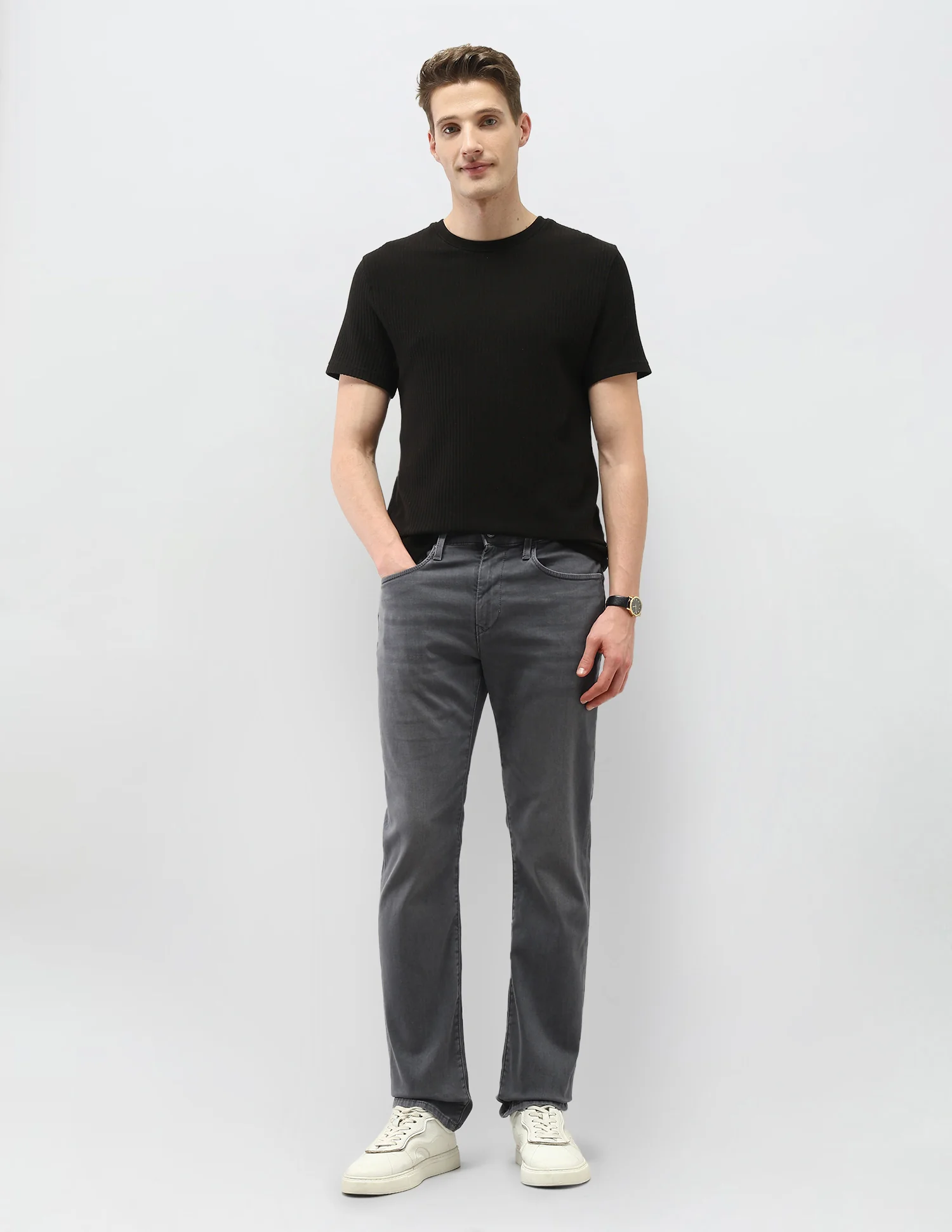 Whiskered Harold Slim Straight Fit Jeans - Image 3
