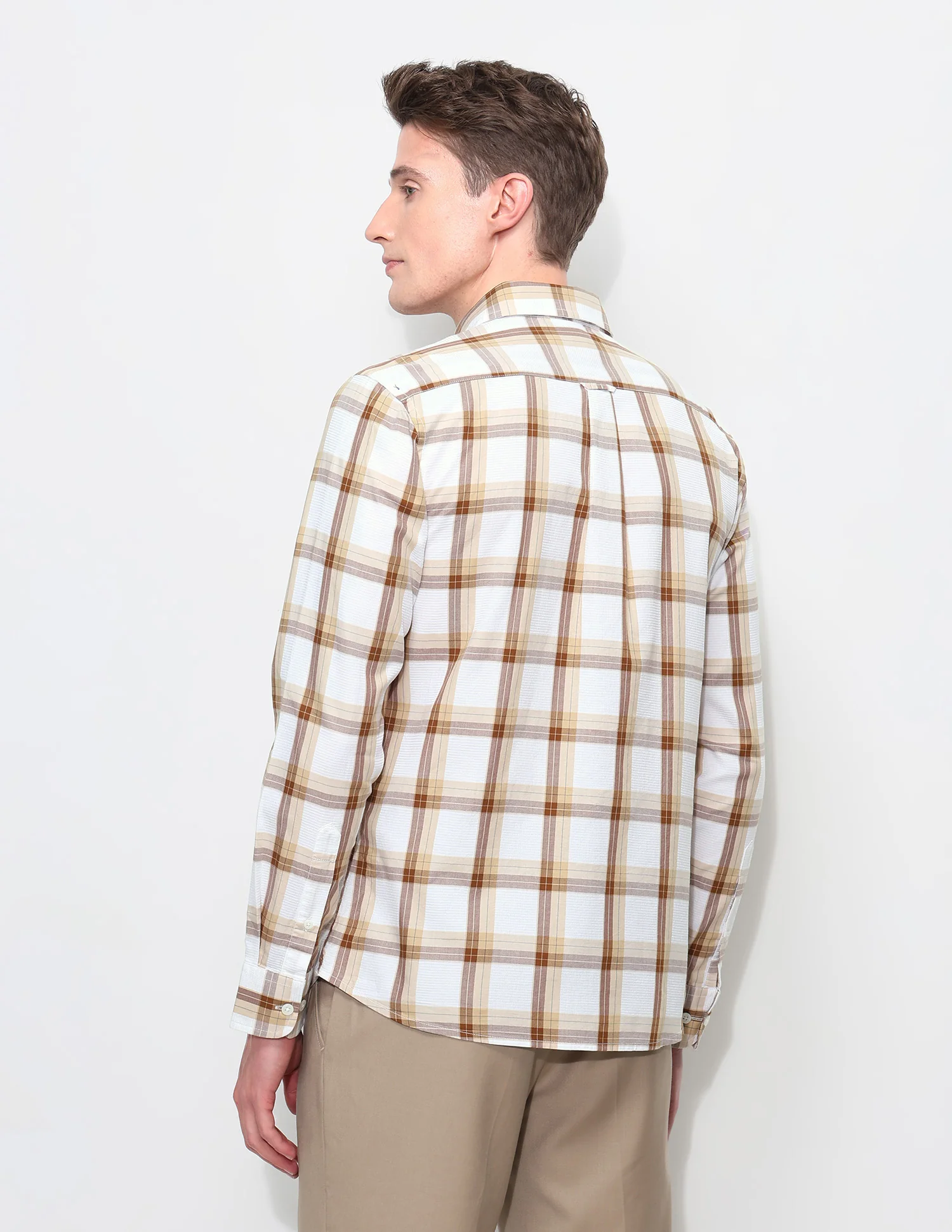 White Harbour Tartan Checked Shirt - Image 5