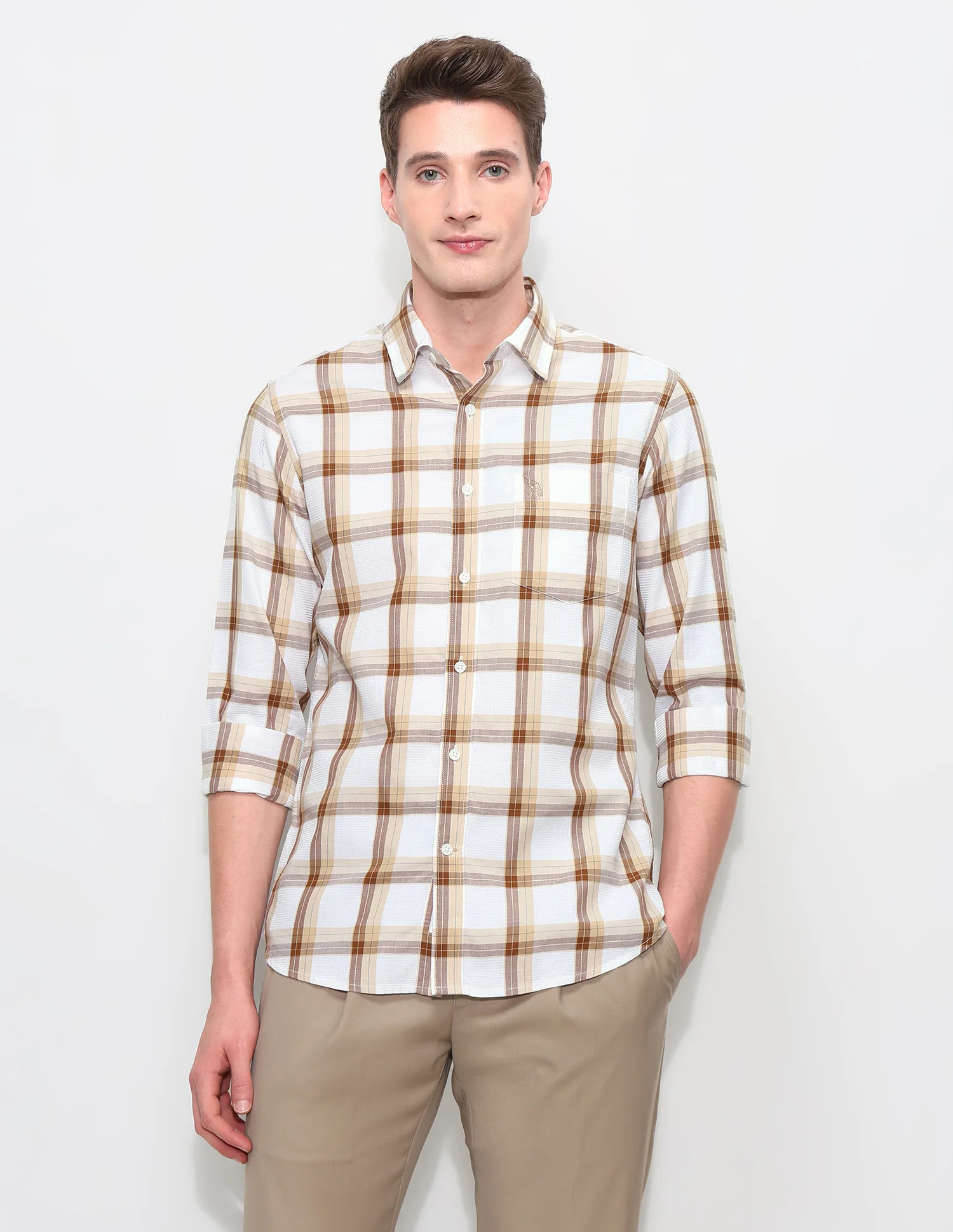 White Harbour Tartan Checked Shirt - Image 6