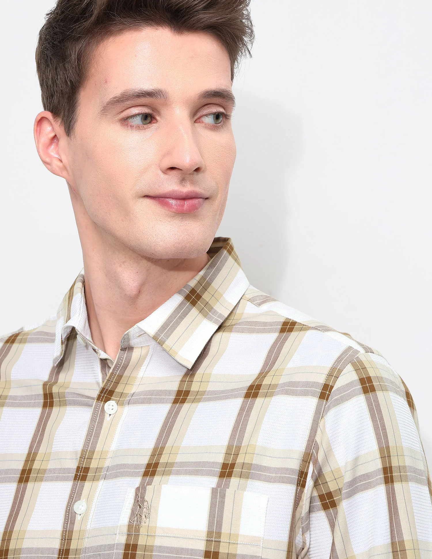 White Harbour Tartan Checked Shirt - Image 7