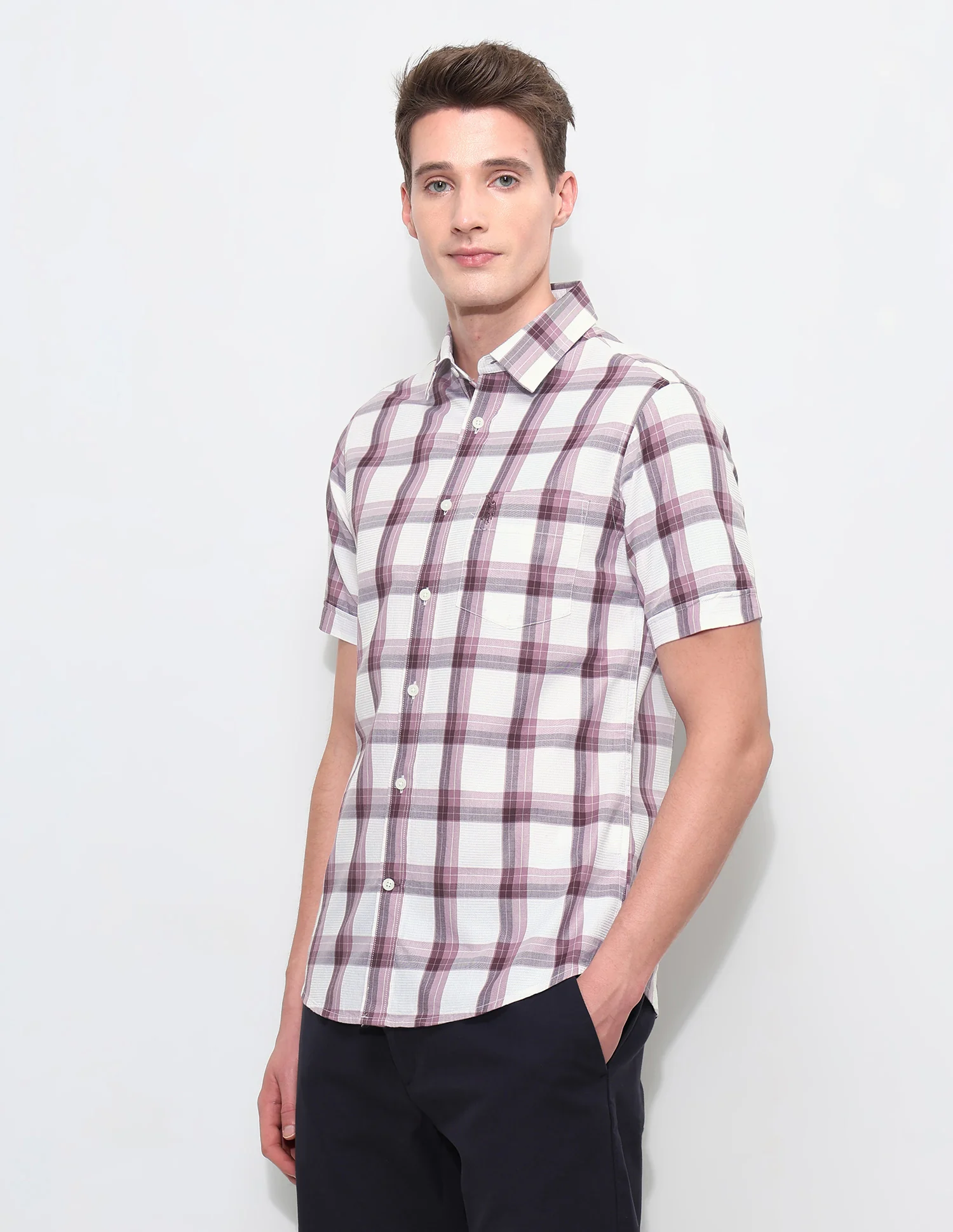 White Harbour Tartan Checked Shirt - Image 4