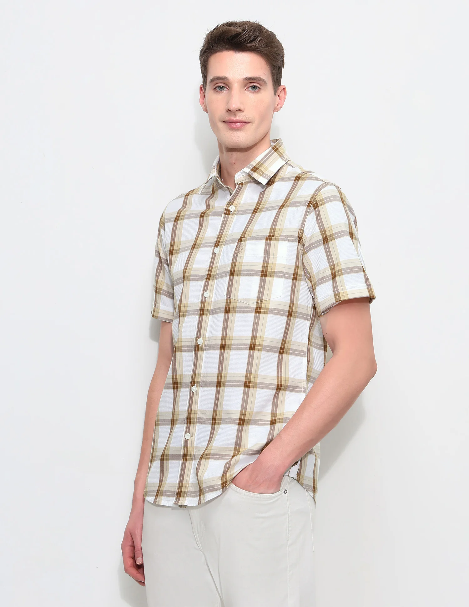 White Harbour Tartan Checked Shirt - Image 4