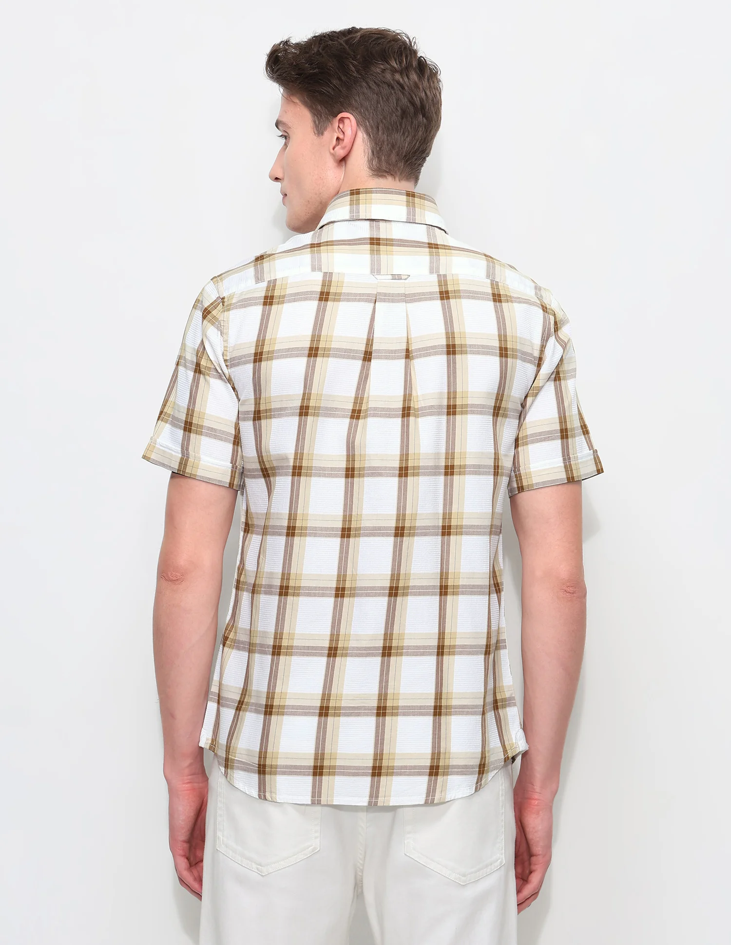 White Harbour Tartan Checked Shirt - Image 5
