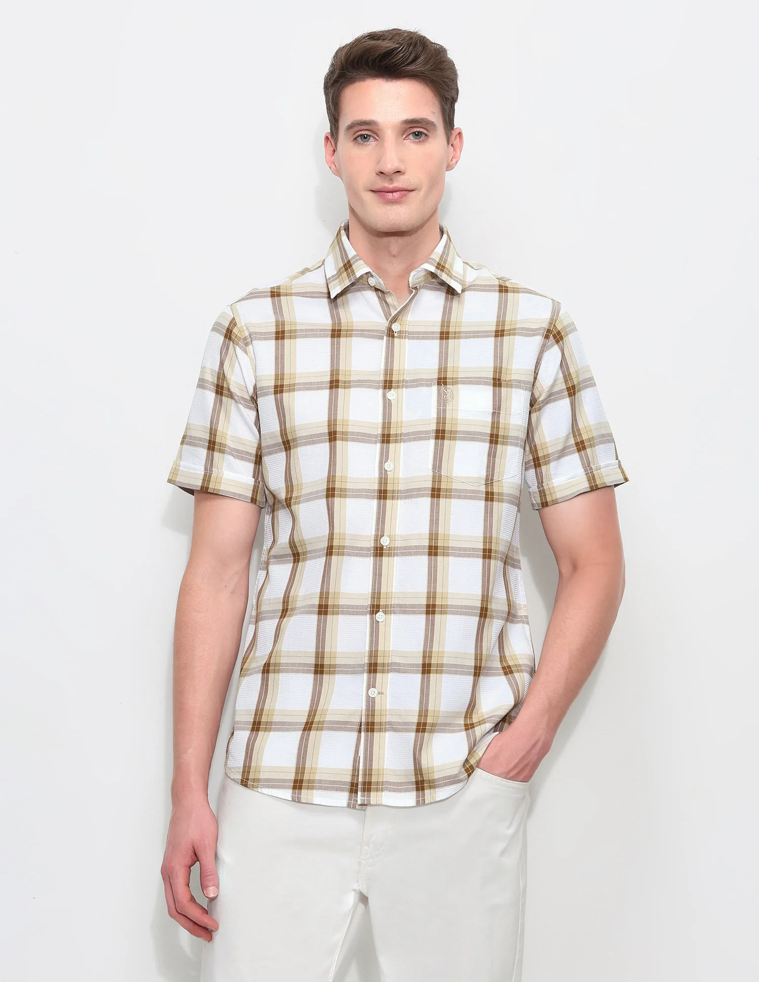 White Harbour Tartan Checked Shirt - Image 6