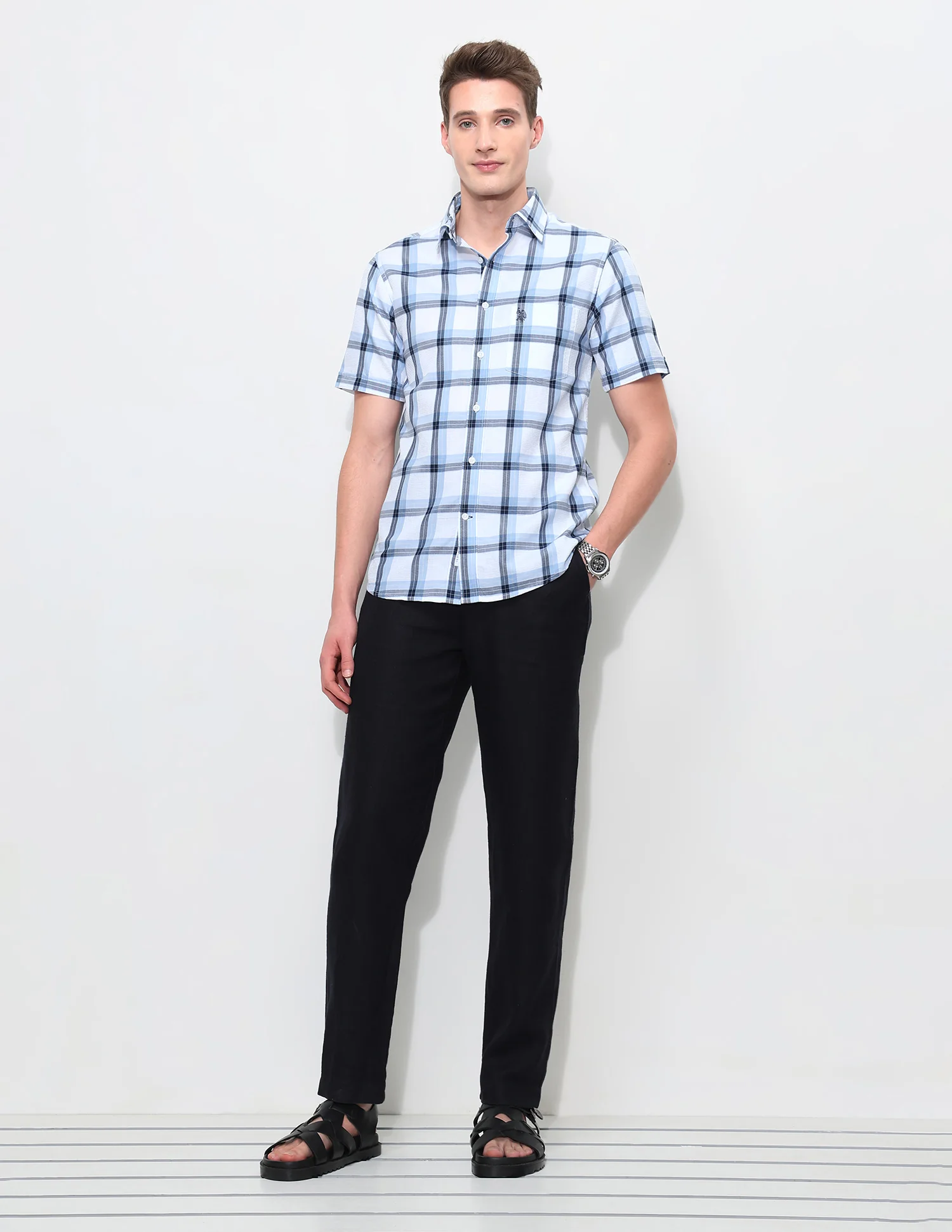 White Harbour Tartan Checked Shirt - Image 3