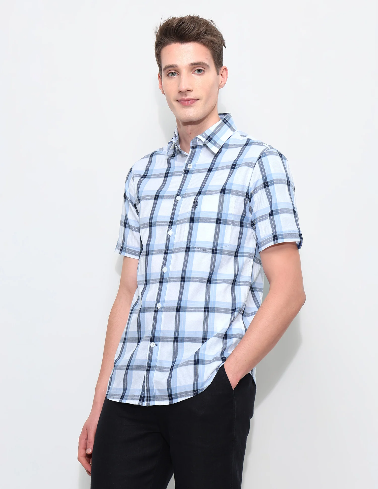 White Harbour Tartan Checked Shirt - Image 4