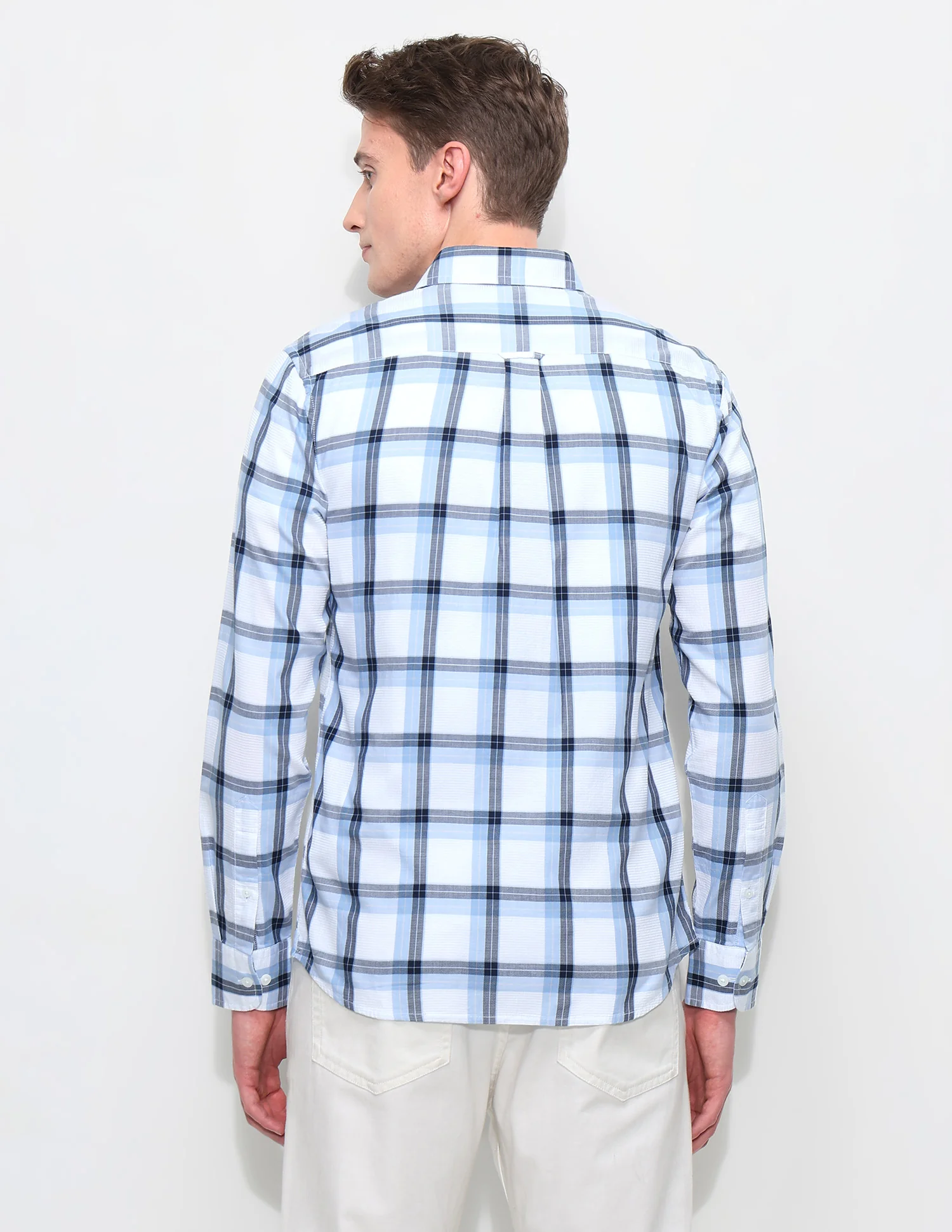 White Harbour Tartan Checked Shirt - Image 5